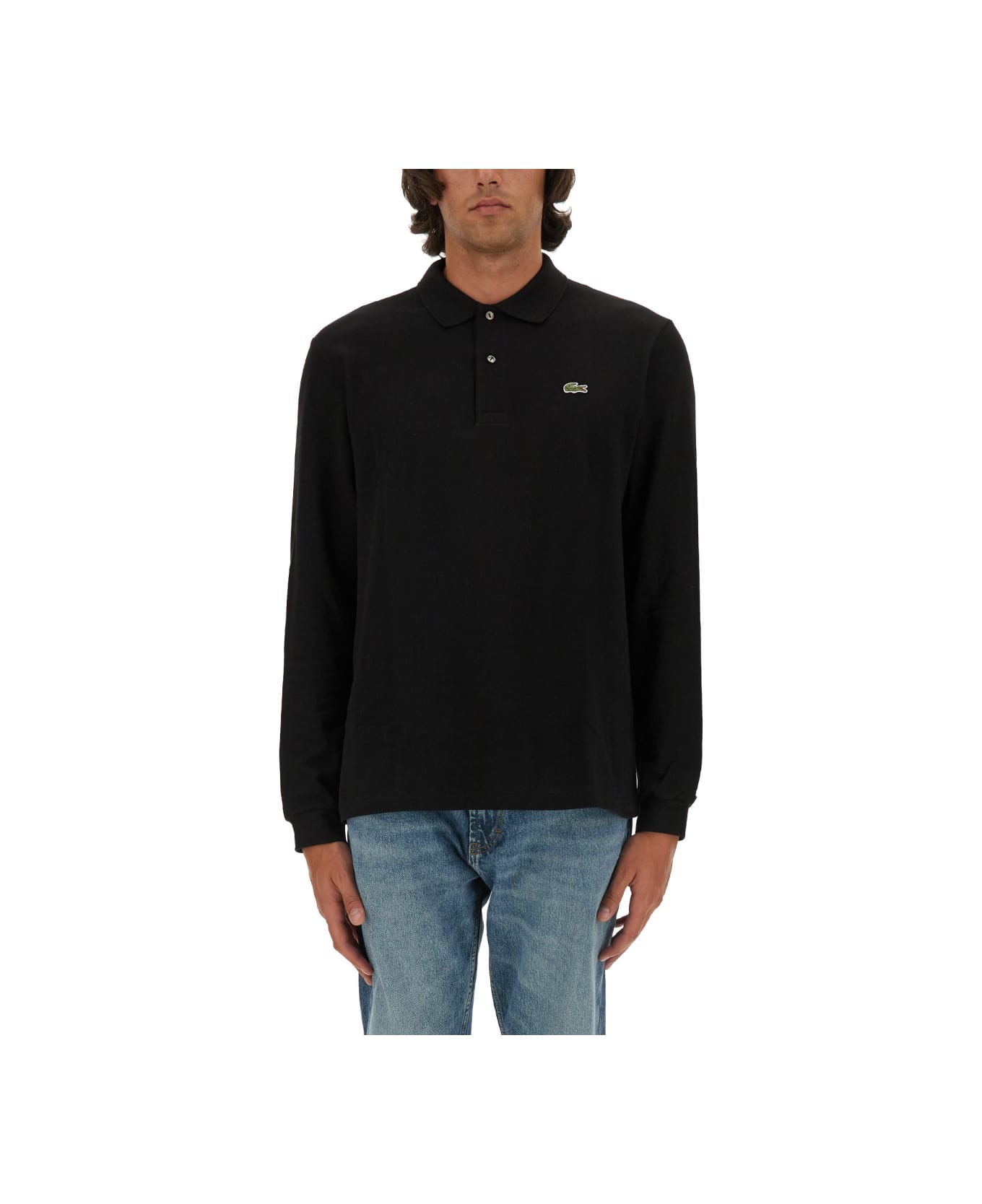 Lacoste Polo With Logo - BLACK