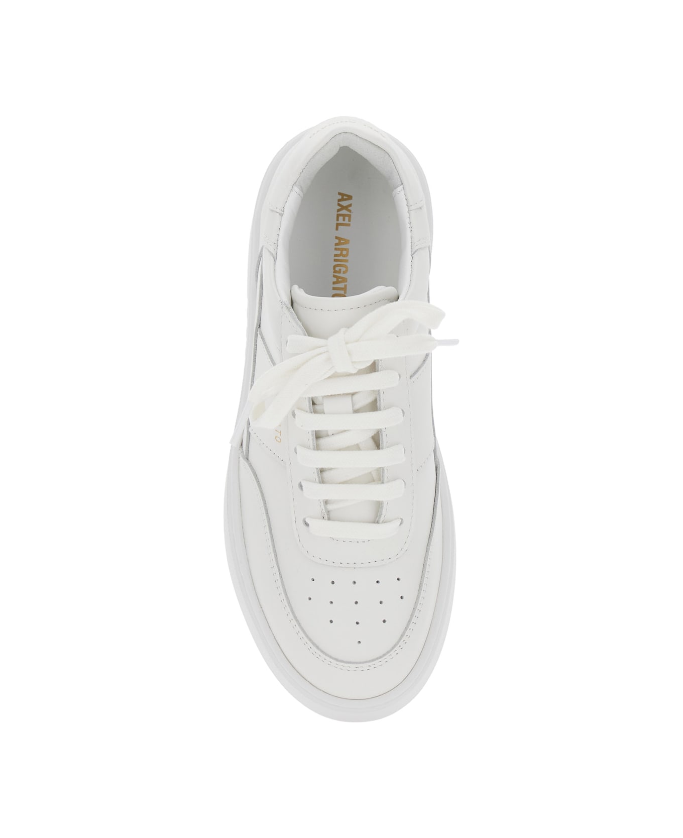 Axel Arigato 'orbit Vintage' White Sneakers With Side And Rear Logo Lettering In Leather Woman - WHITE