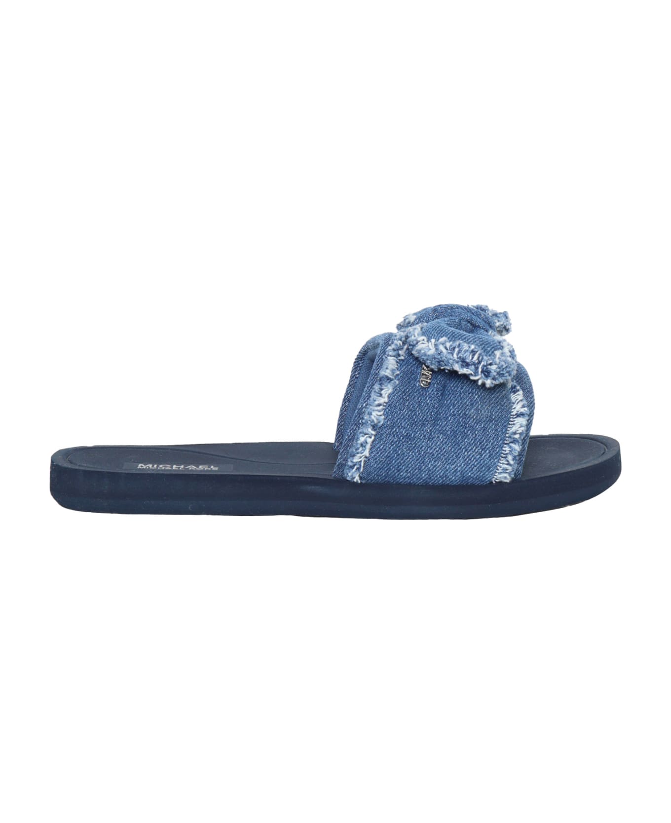 Michael Kors Low Denim Slippers - BLUE