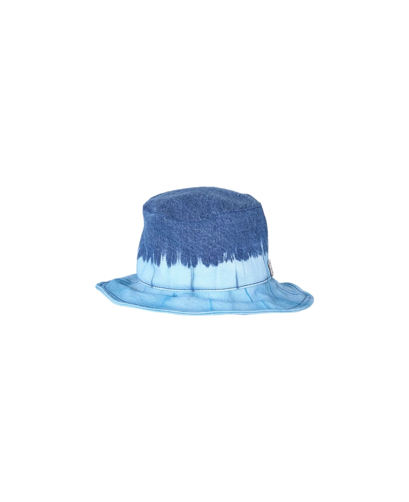 Alberta Ferretti Bucket Hat With Tie Dye Print - BLUE