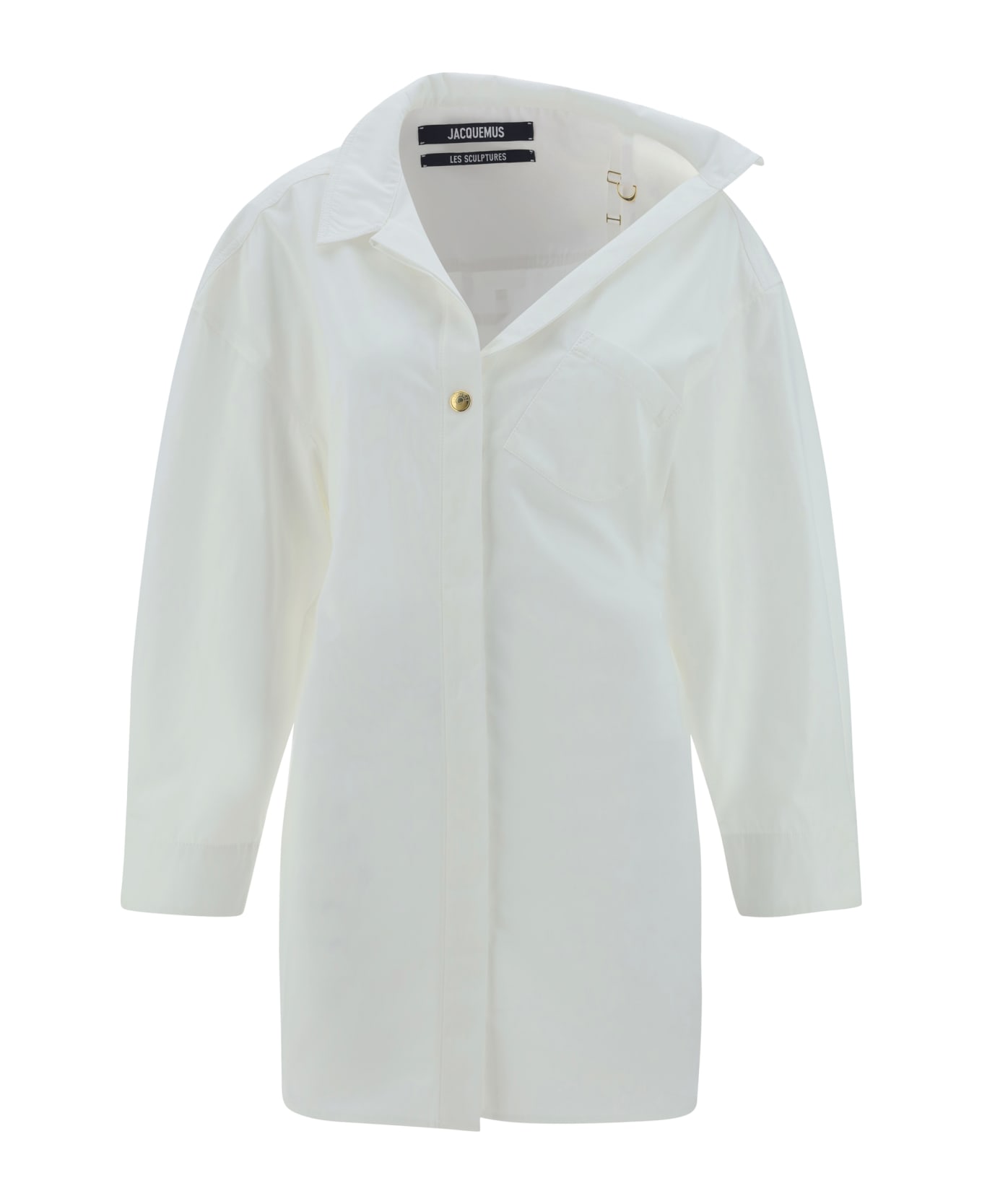 Jacquemus La Mini Robe Chemisier Dress - 100 WHITE レインコート