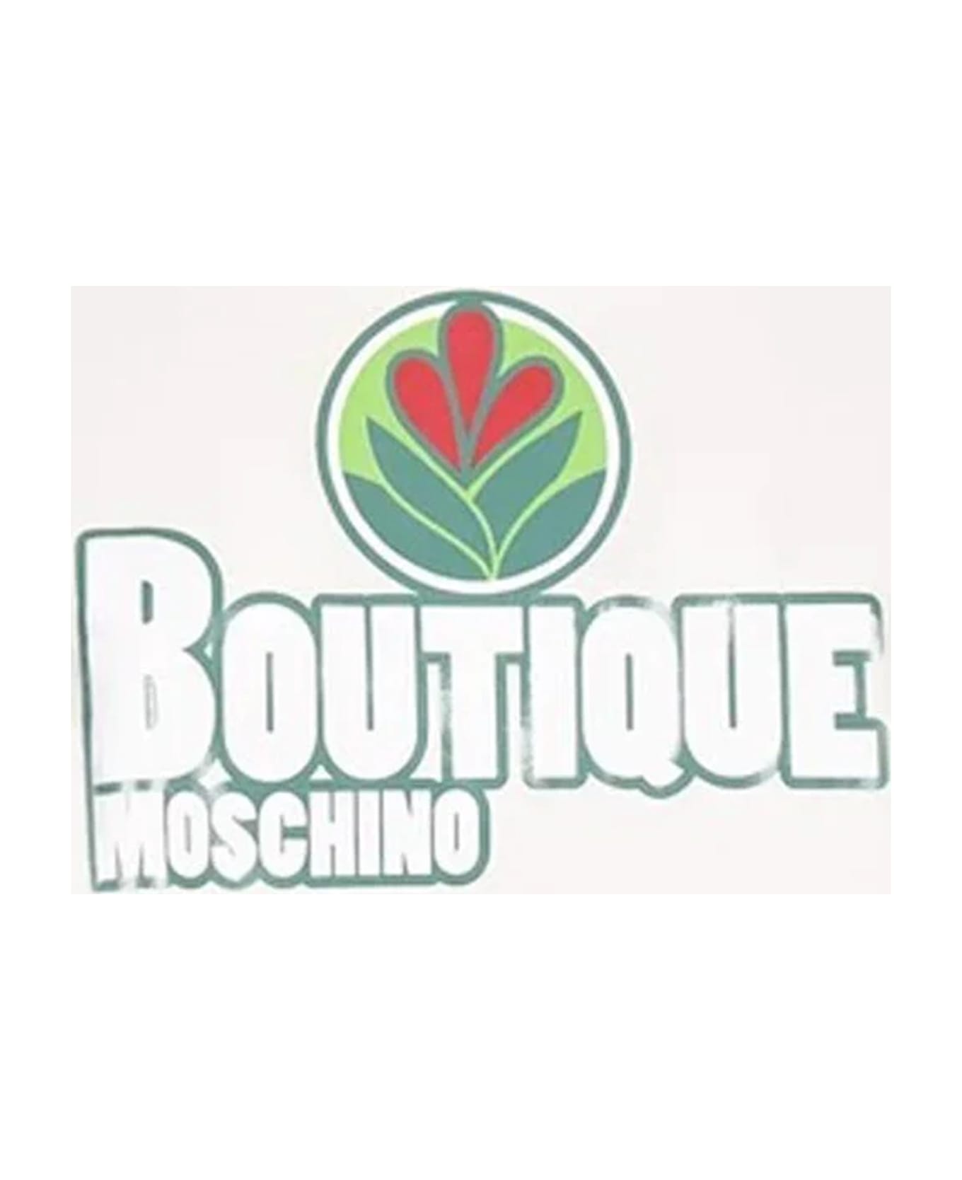 Boutique Moschino Boutique Cotton Logo T-shirt - White