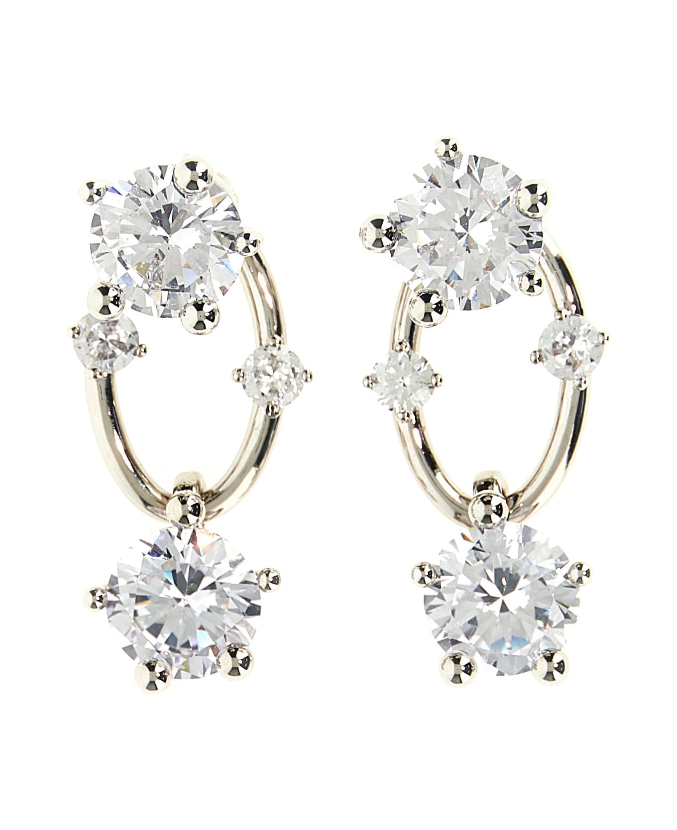Panconesi 'diamanti Drop' Earrings - Silver