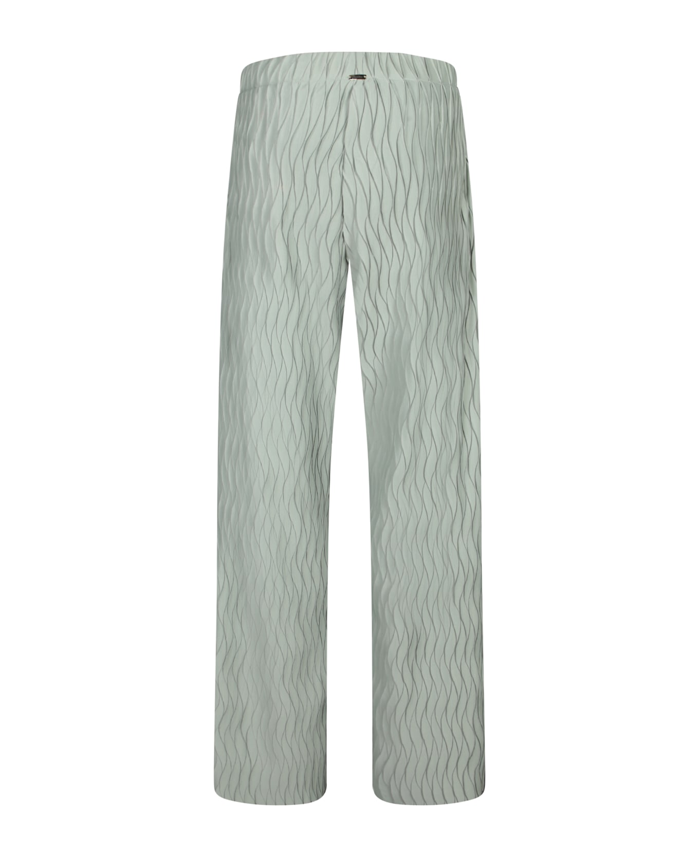 Herno Embossed Green Jersey Pants - Green