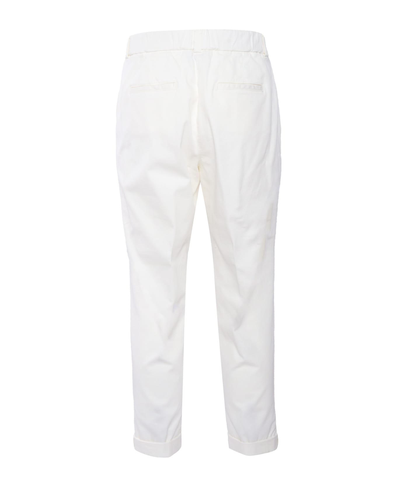 Peserico White Trousers - WHITE