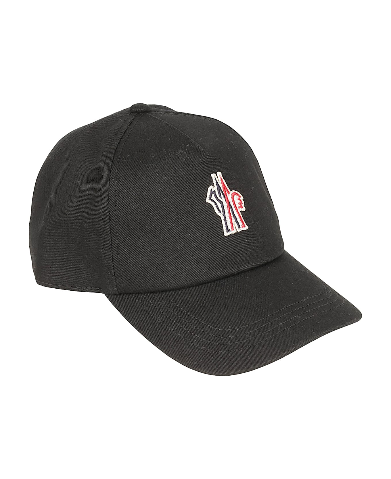 Moncler Grenoble Logo Patch Baseball Cap - Black