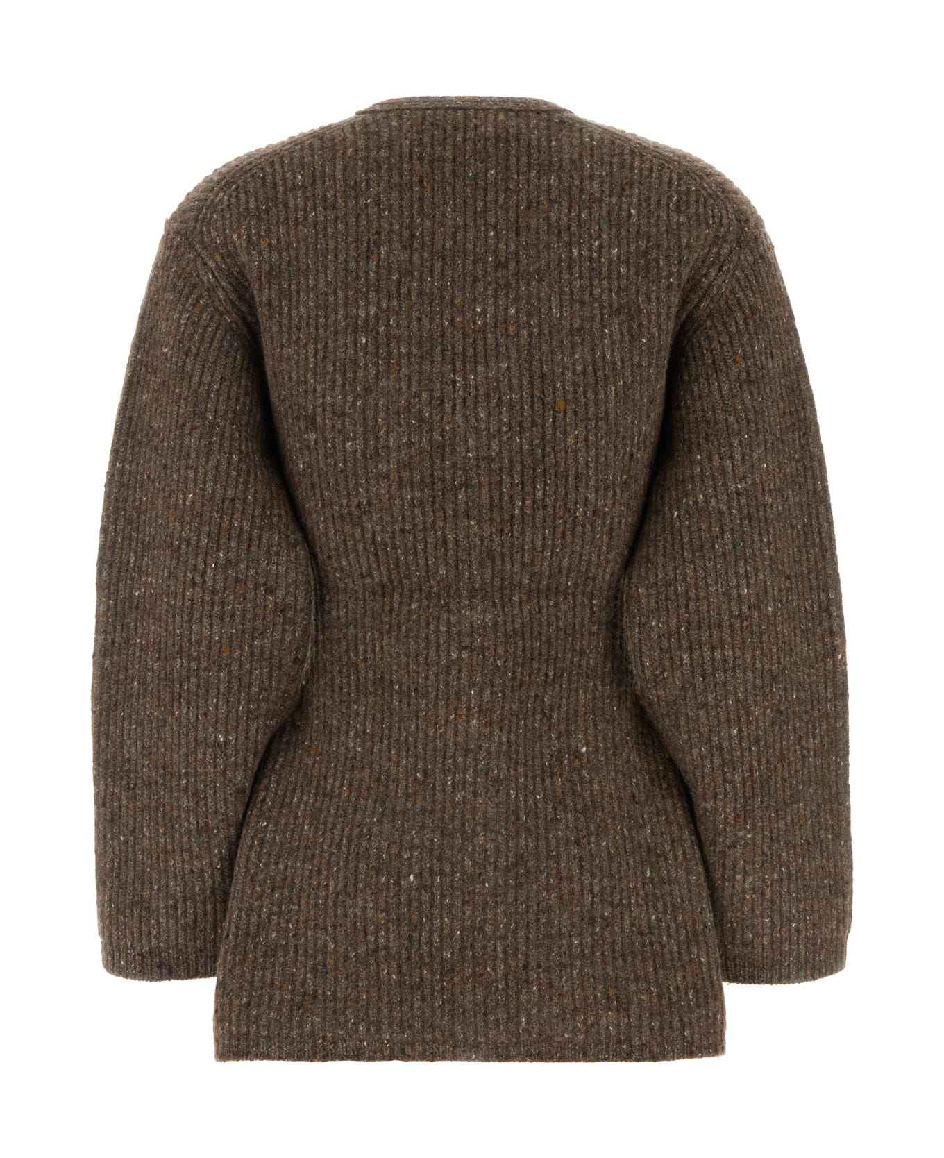 Co Structured Cardigan - BROWN