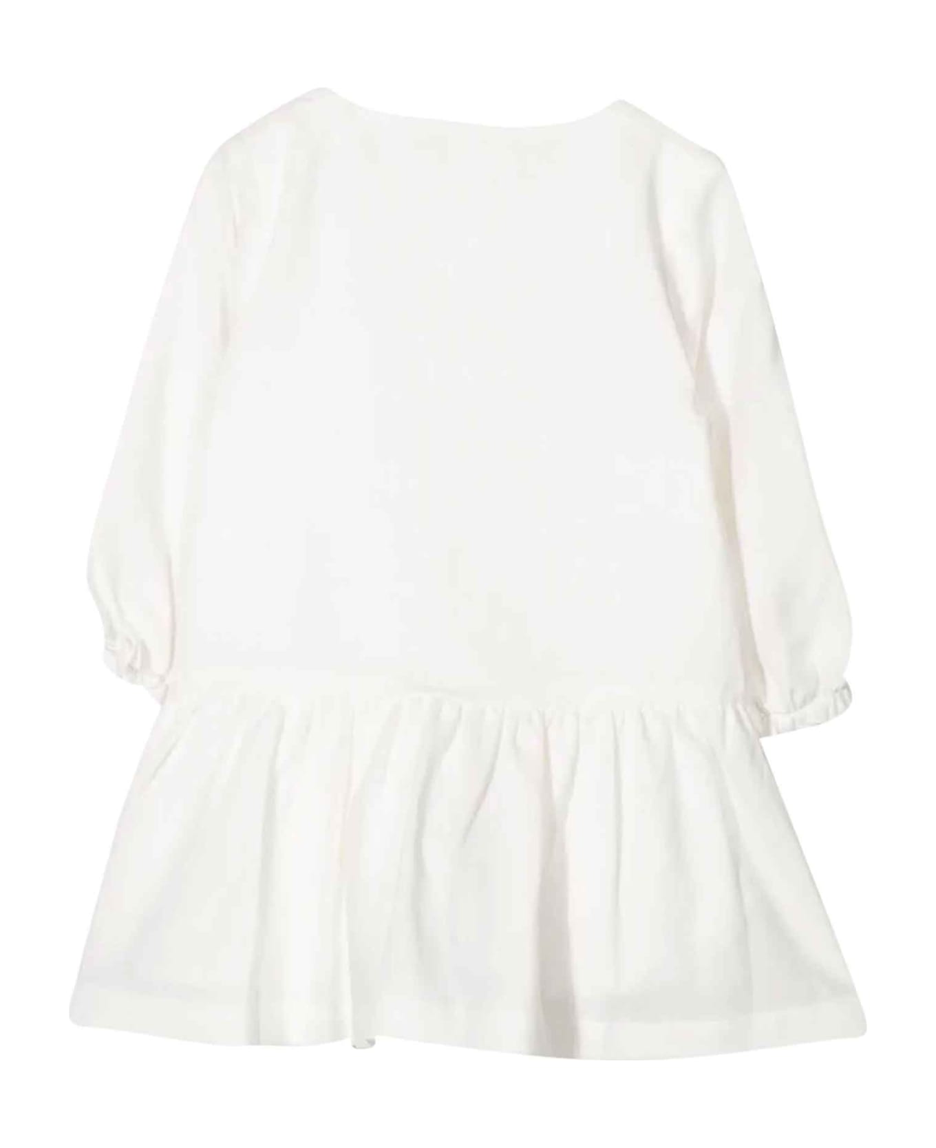 Chloé White Baby Girl Dress Chloé Kids - Bianco