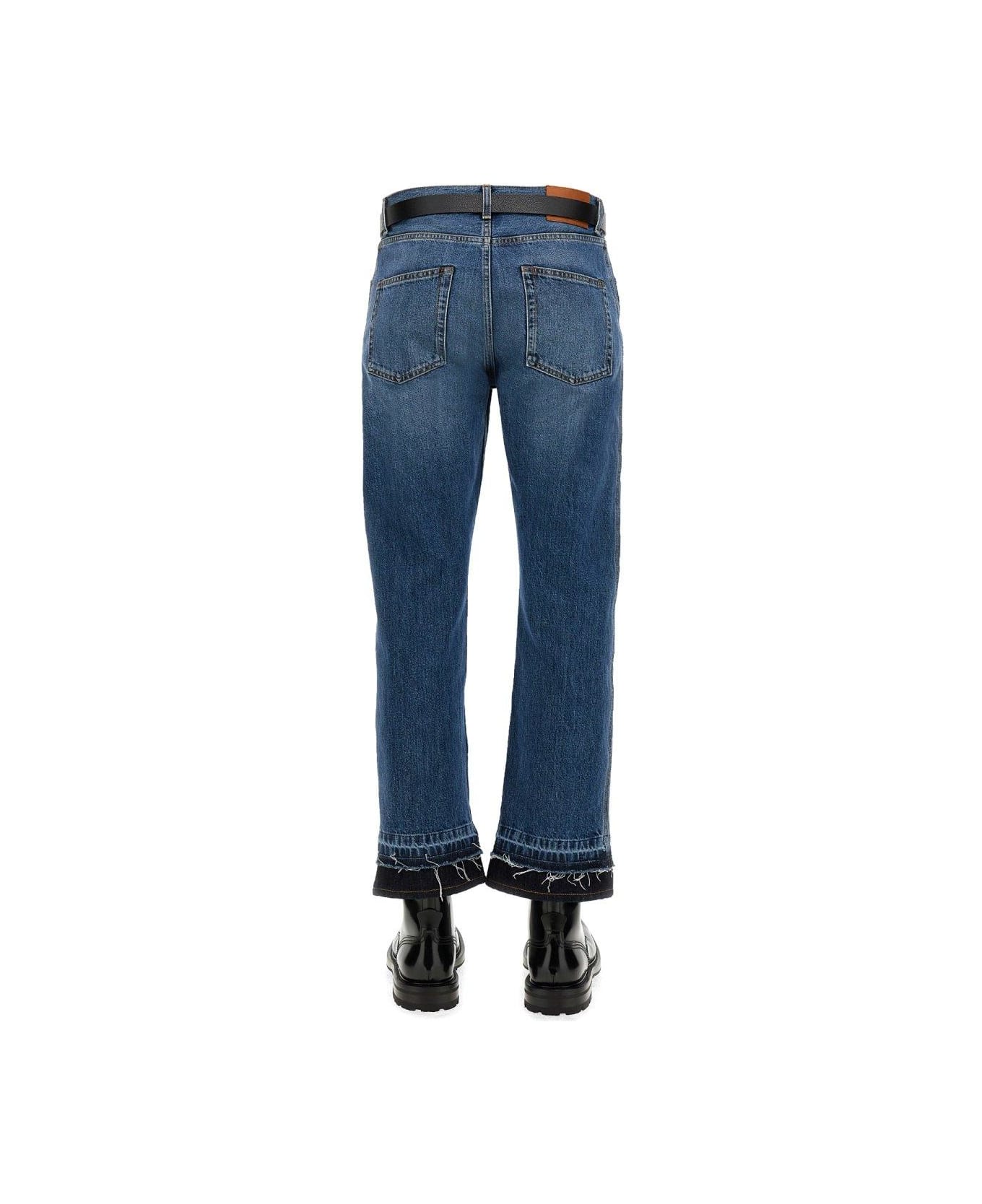 Alexander McQueen Mid-rise Straight-leg Jeans - Blu