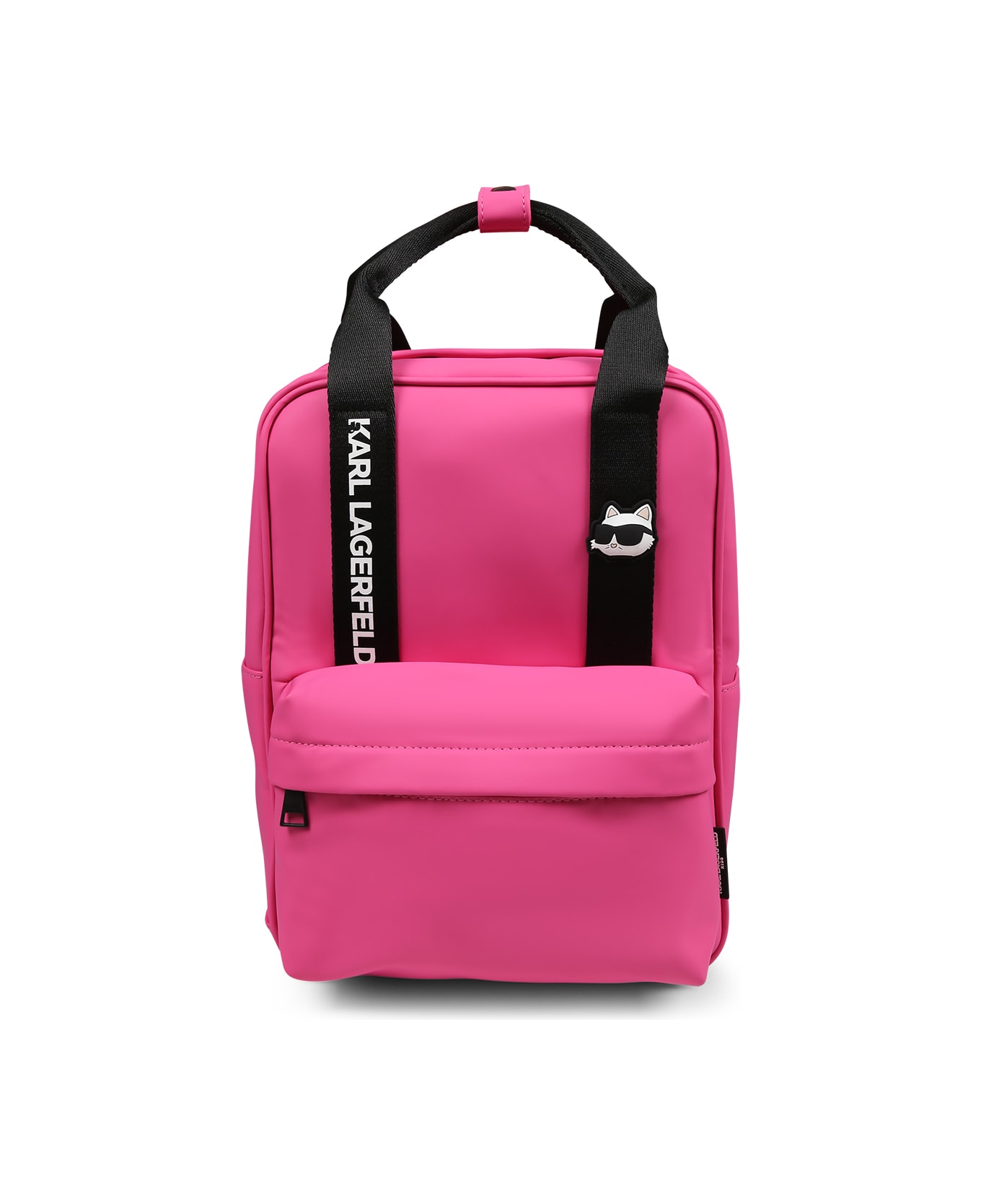 Karl Lagerfeld Kids Fuchsia Backpack For Girl With Choupette - Fuchsia