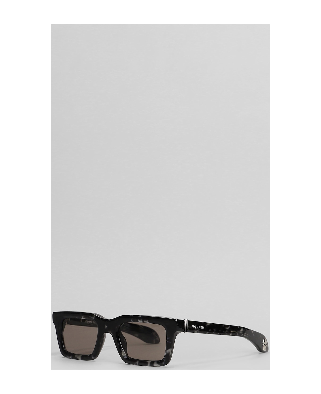 Alexander McQueen Sunglasses In Black Acetate - black