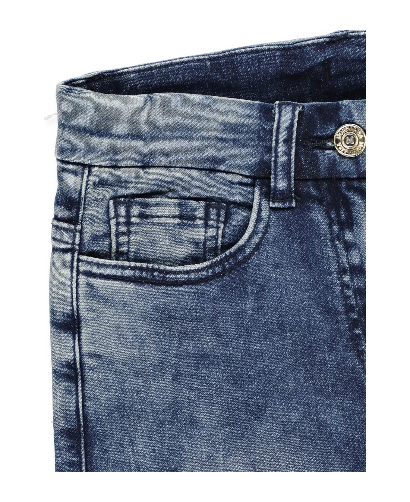Monnalisa Cotton Jeans - DENIM BLUE ボトムス