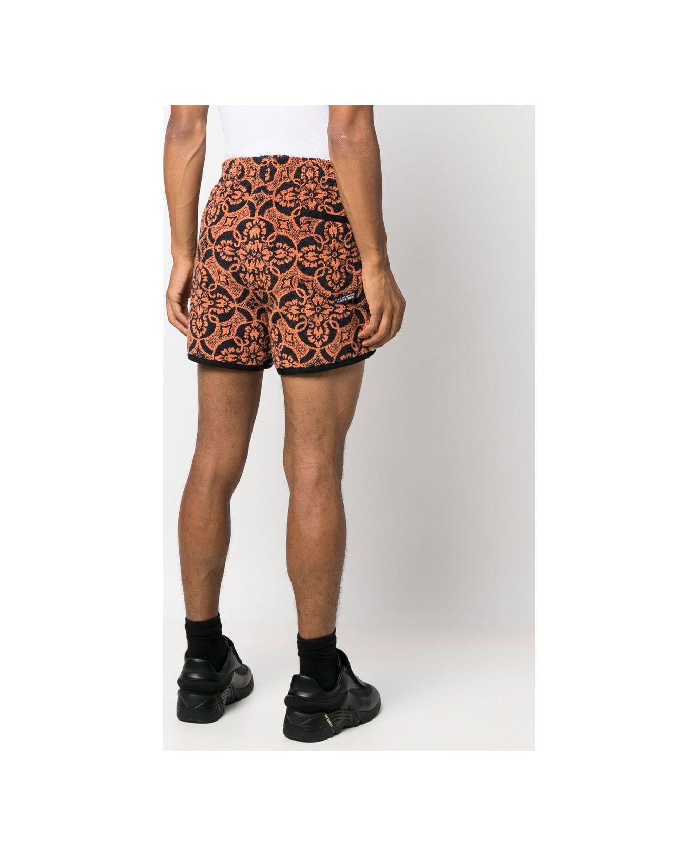 Marine Serre Printed Running Shorts - Orange