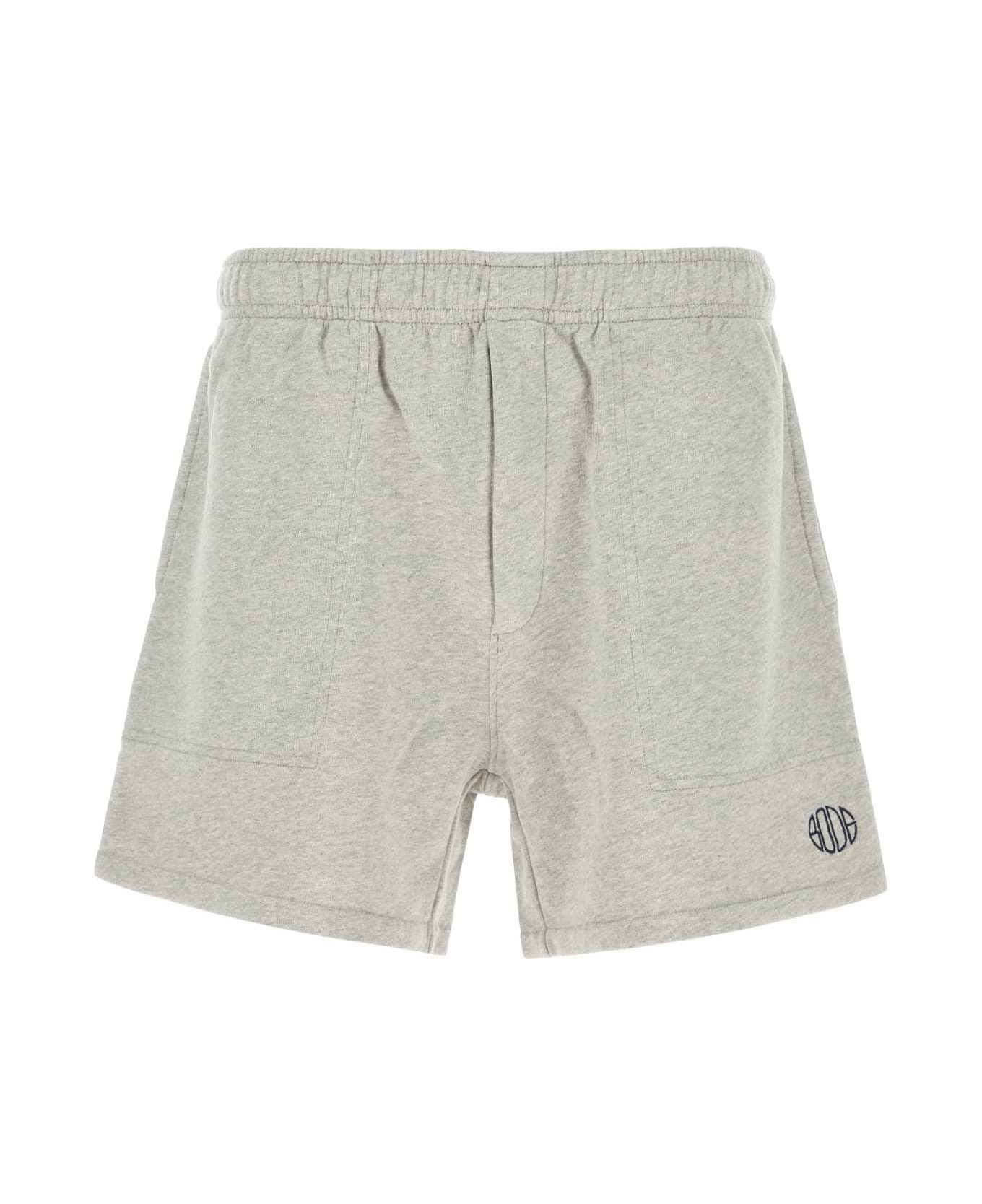 Bode Grey Cotton Bermuda Shorts - GREY