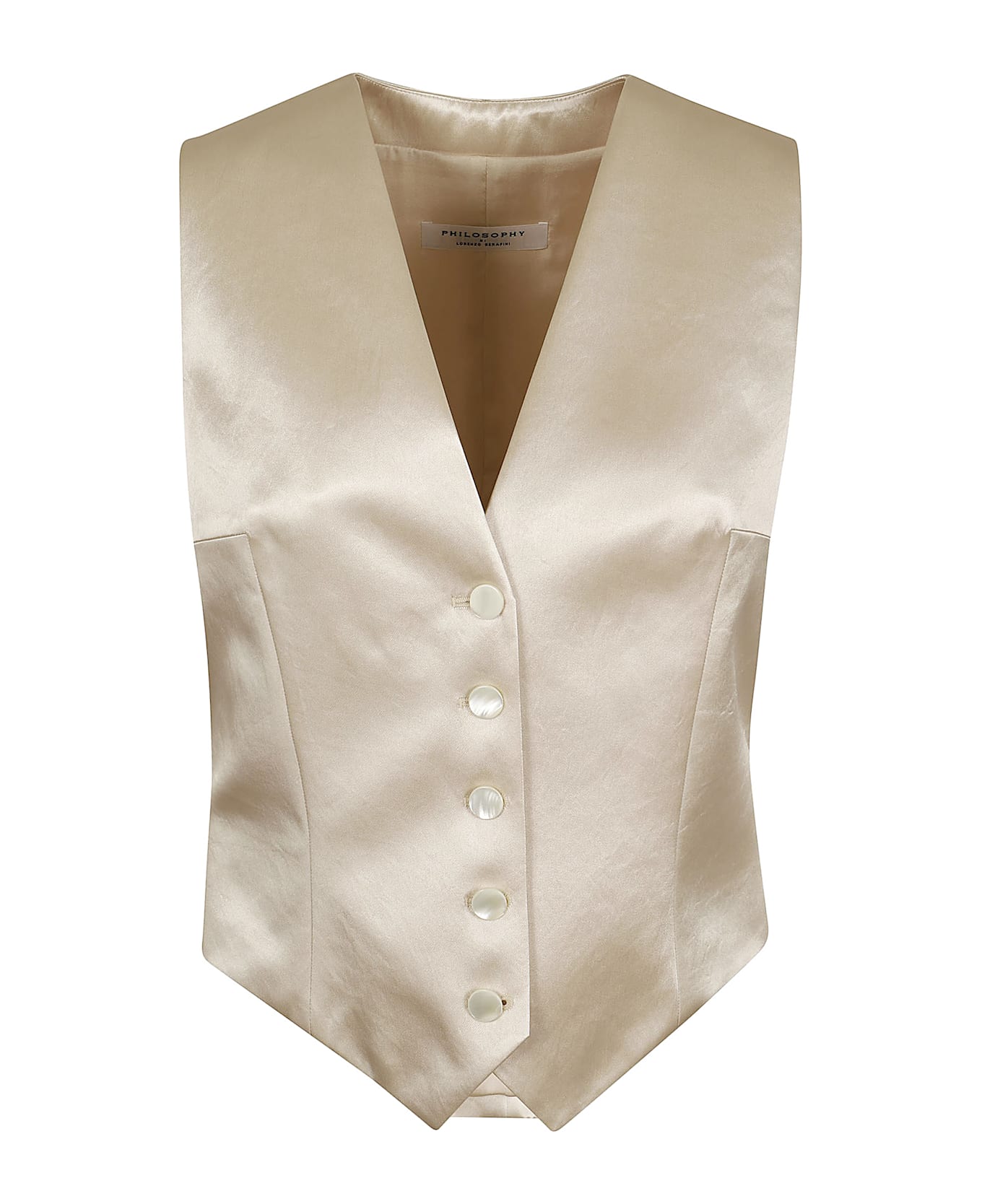 Philosophy di Lorenzo Serafini Classic Waistcoat - Avorio