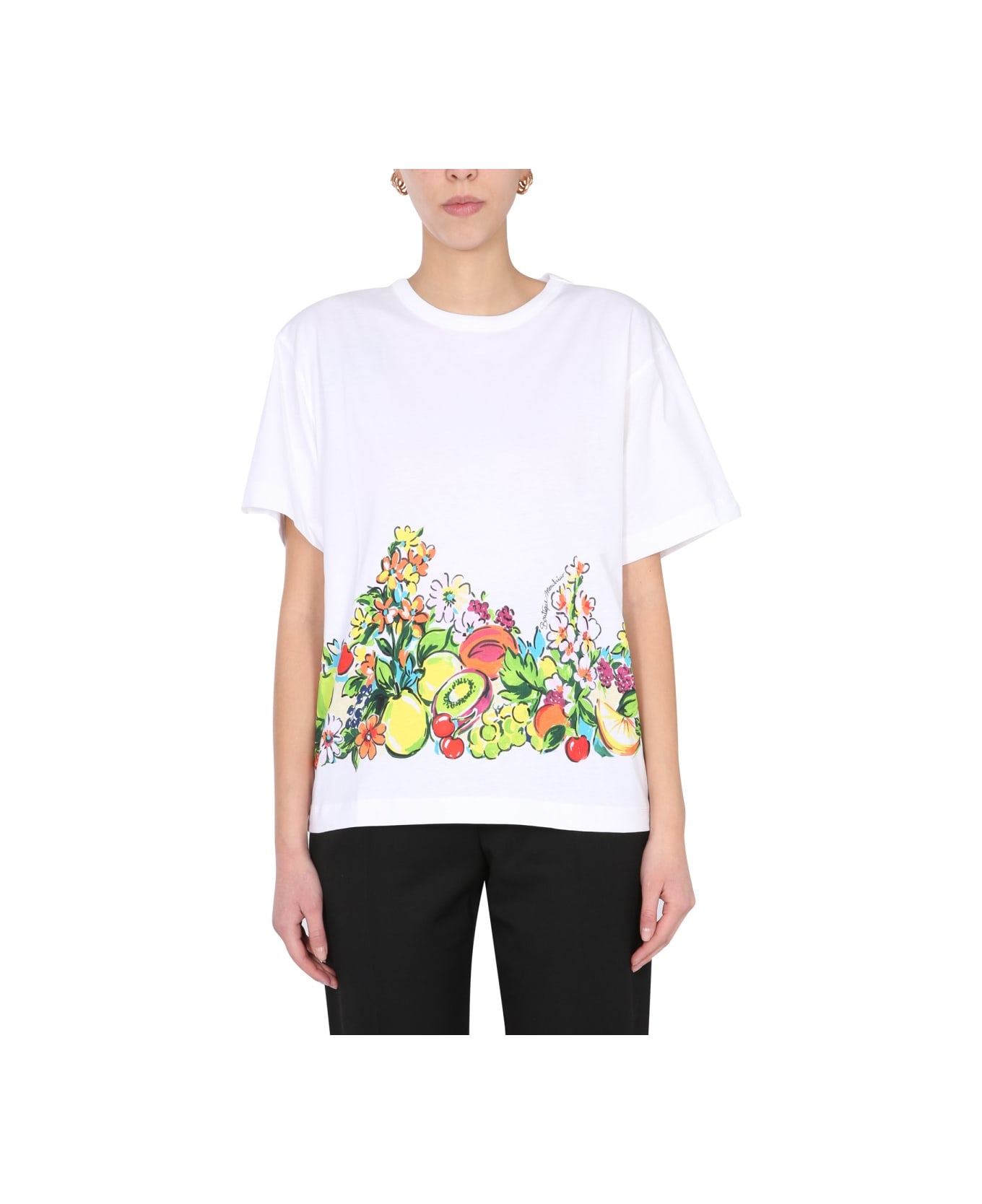 Boutique Moschino Fruit Print T-shirt - MULTICOLOUR