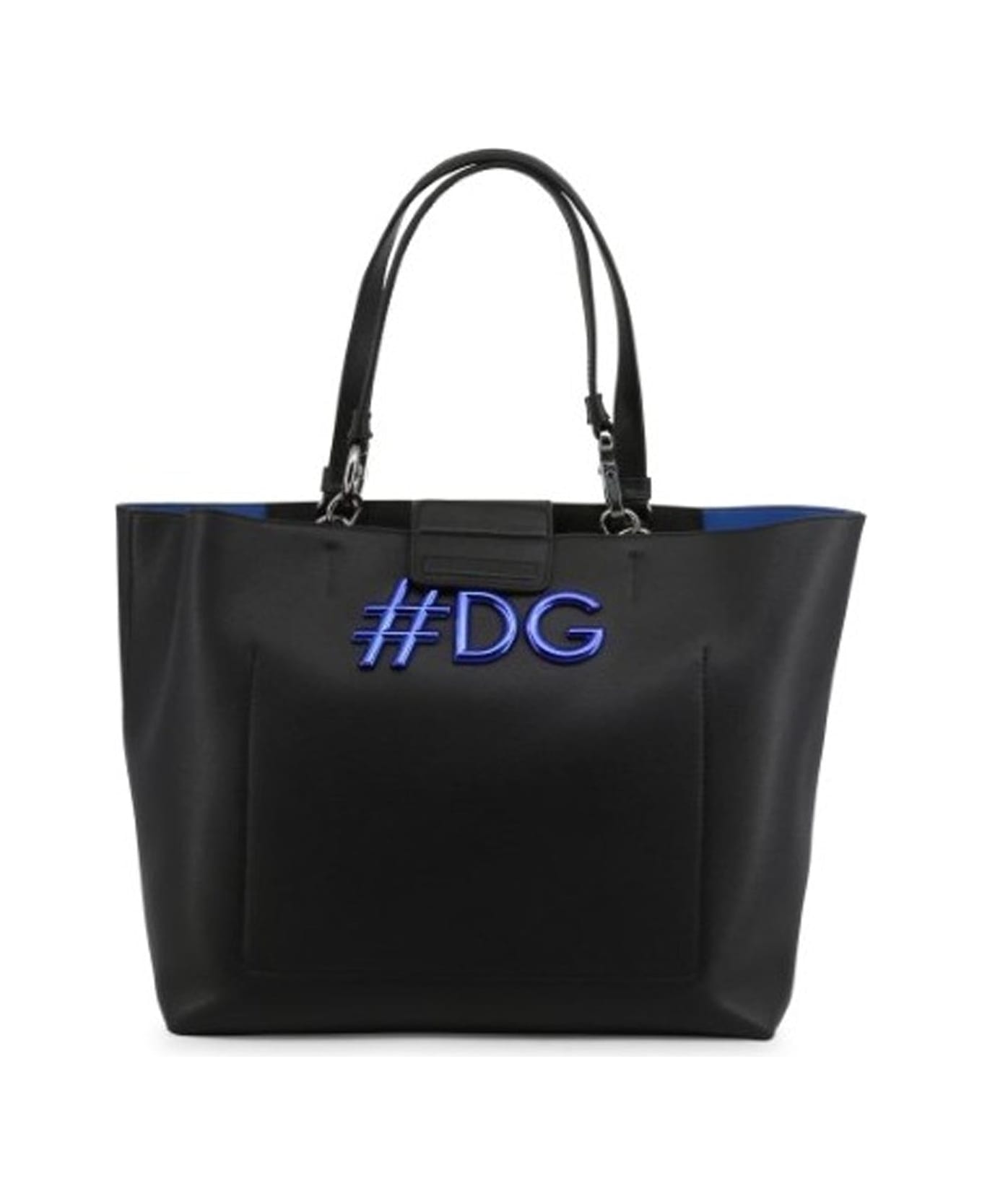 Dolce & Gabbana Leather Tote Bag - Black