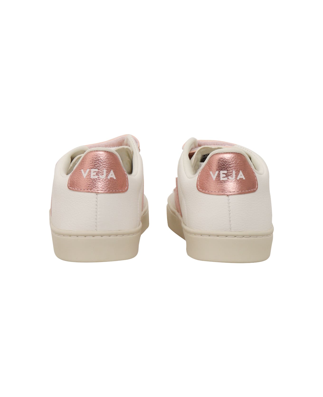 Veja Small Esplar Chromefree Leather Extra-white_petale_nacre Sneakers - WHITE