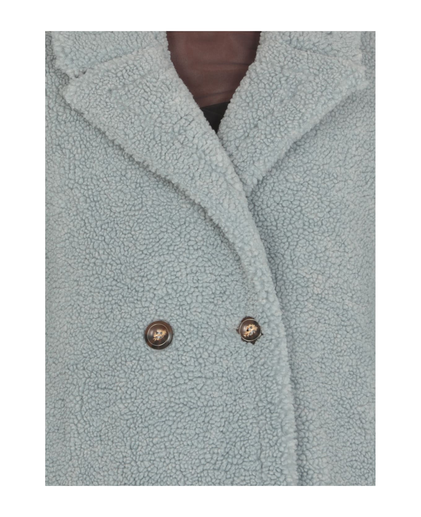 Betta Corradi Faux Fur Coat - Light Blue