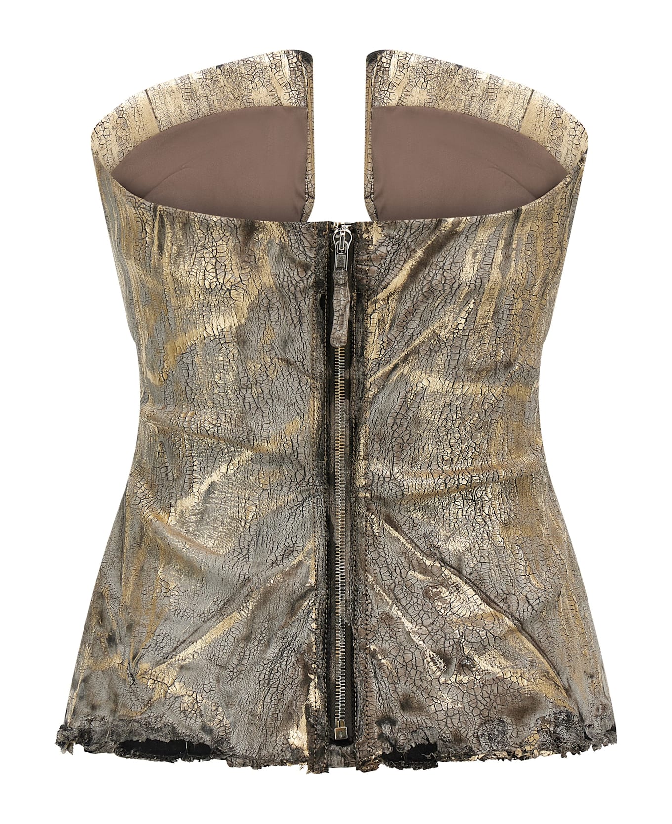 Rick Owens 
woven Prong
 Top - Gold