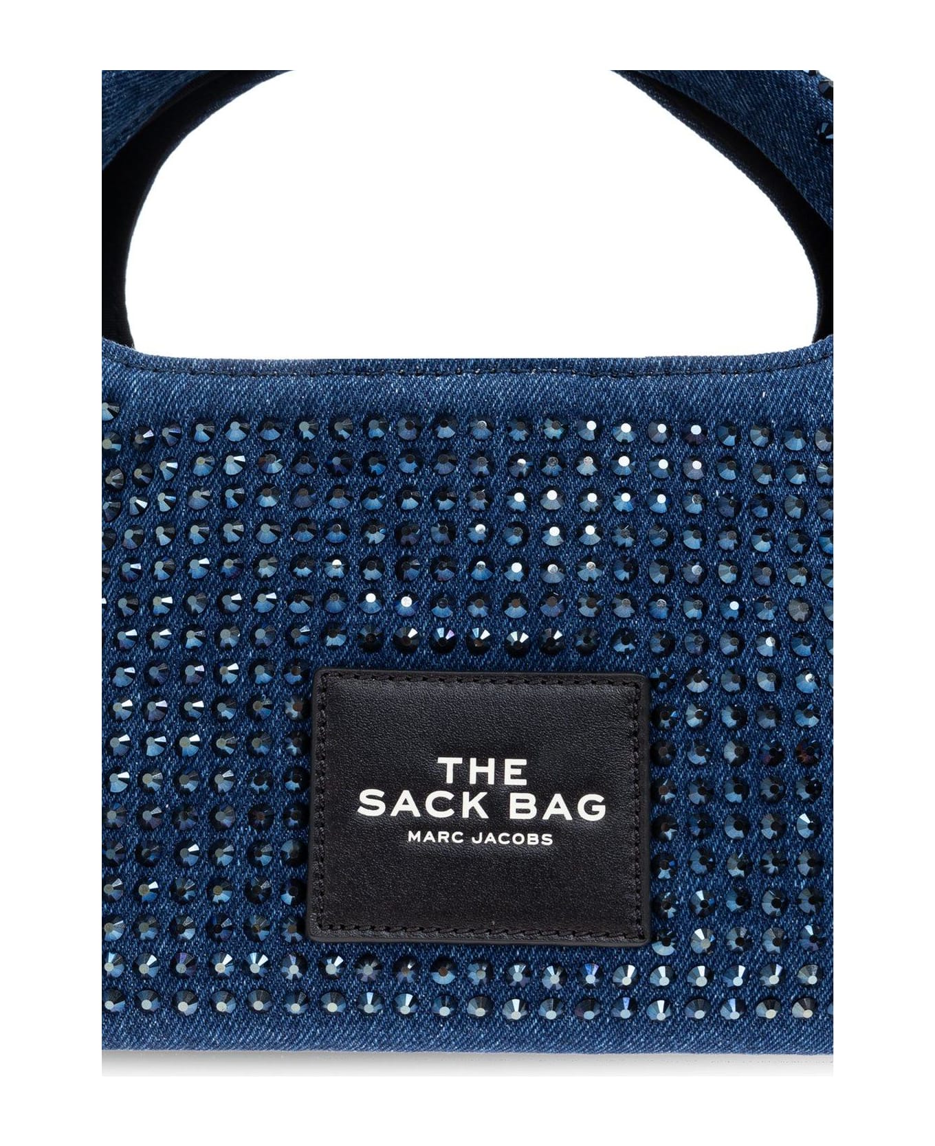Marc Jacobs Embellished Denim Mini Sack Bag - Denim