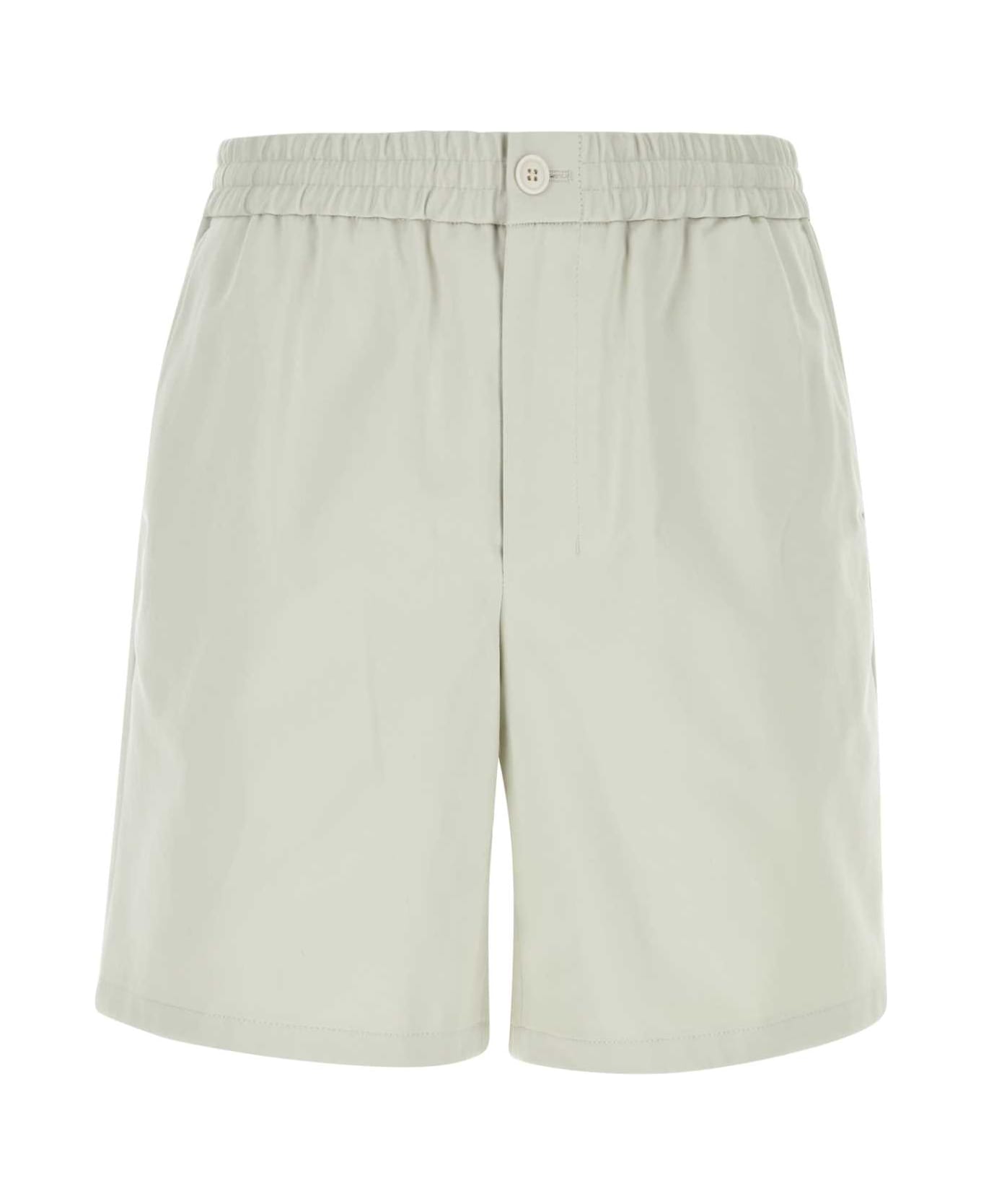 Ami Alexandre Mattiussi Ivory Cotton Bermuda Shorts - CHALK