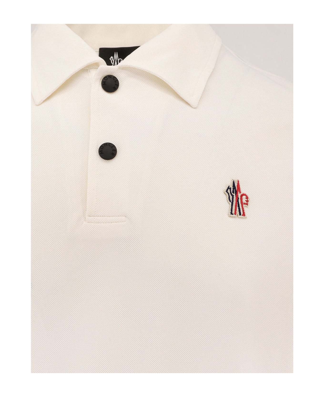Moncler Grenoble Polo Shirt - White ポロシャツ
