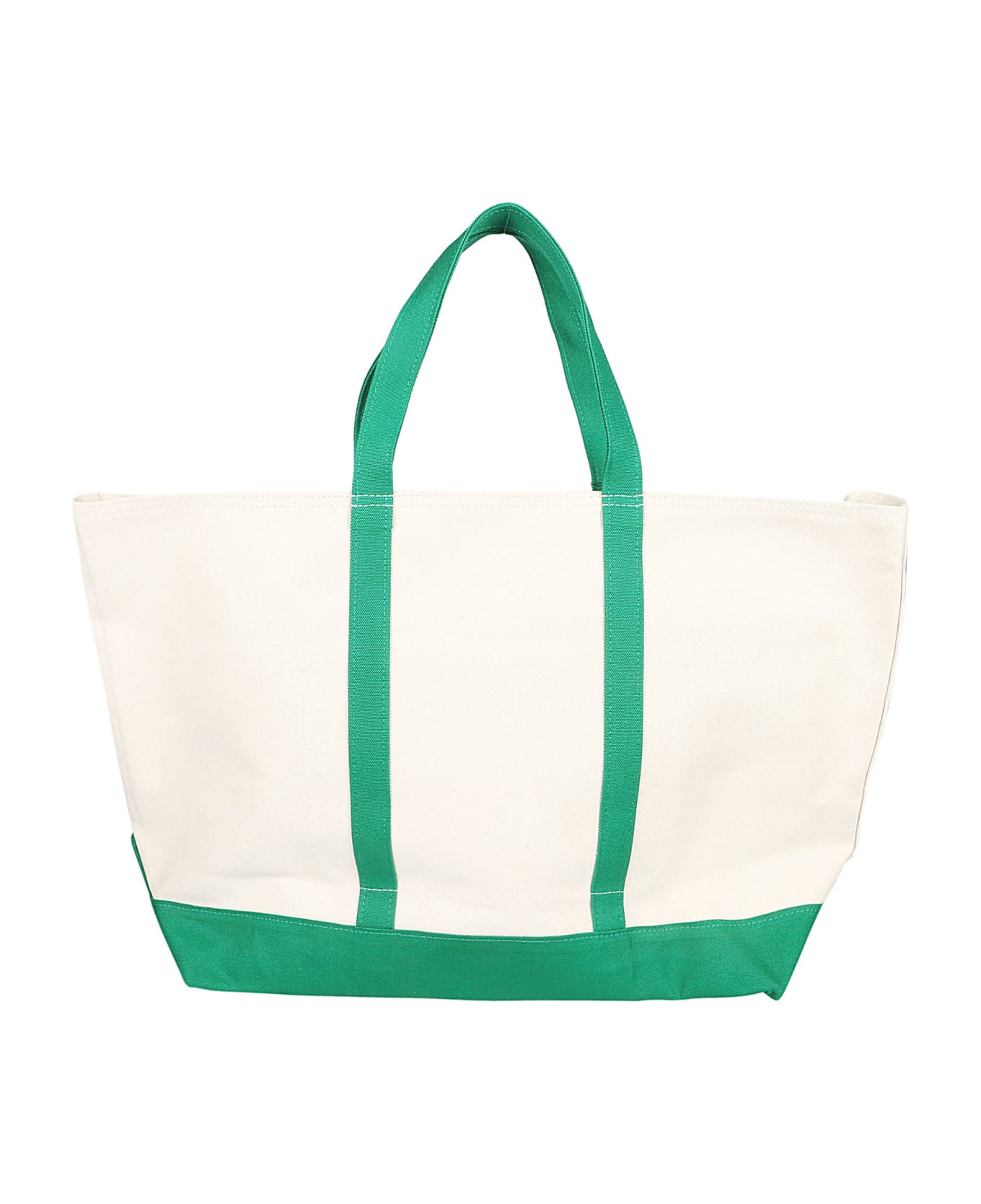 Polo Ralph Lauren Icon Large Tote Bag - Hillside Green/cream トートバッグ