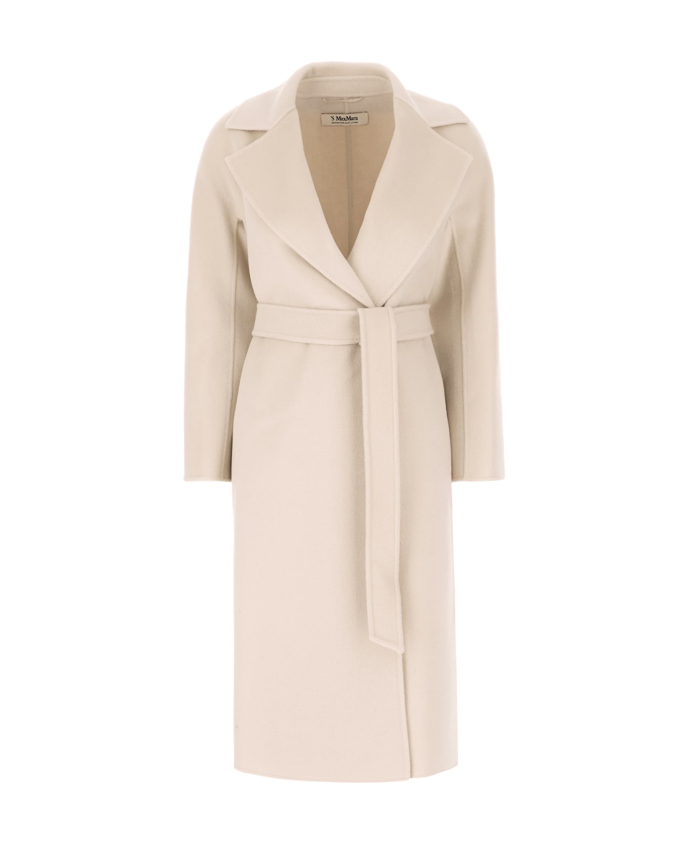 'S Max Mara Sand Cashmere Coat - Naturale