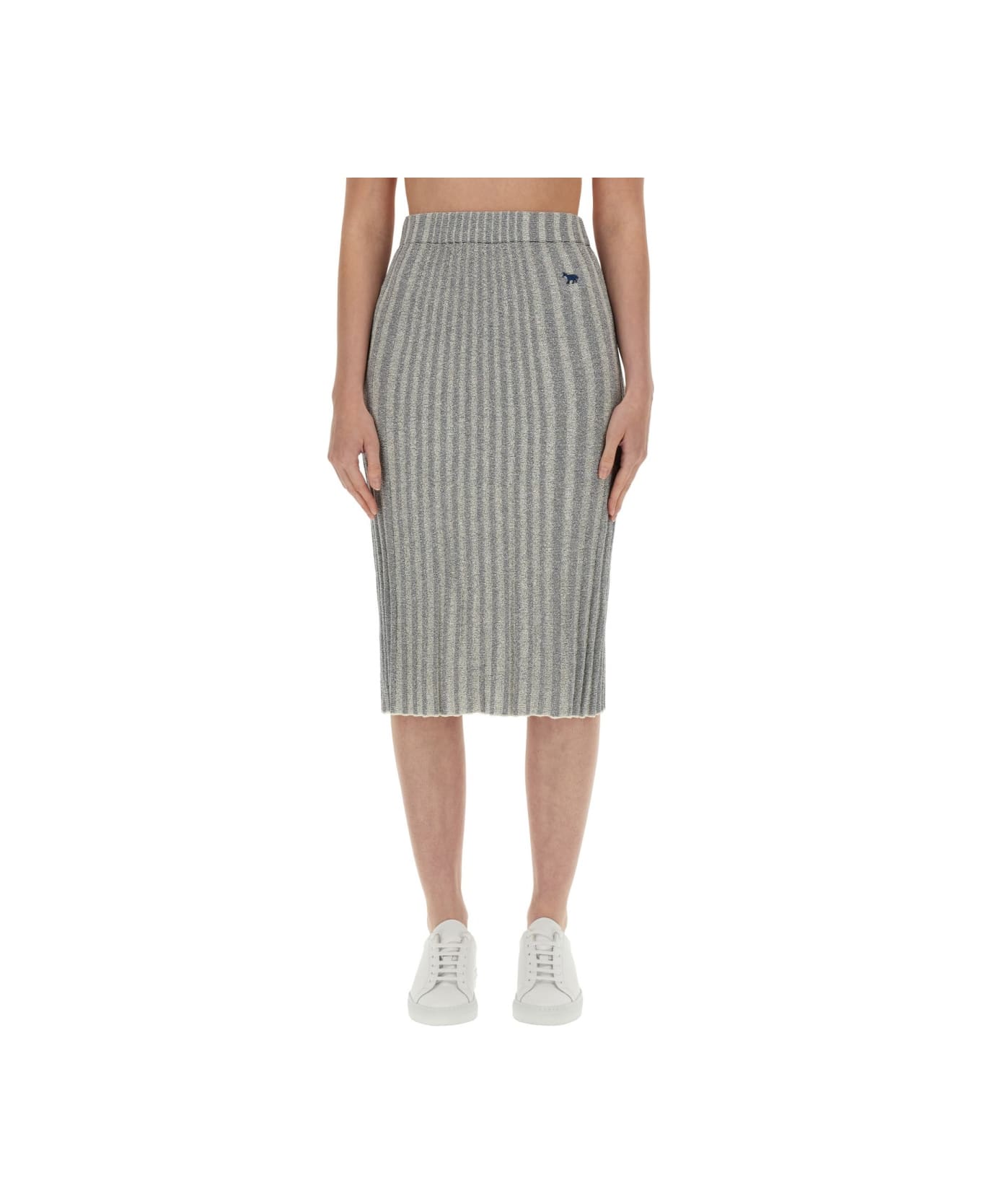 Maison Kitsuné Knit Skirt - GREY