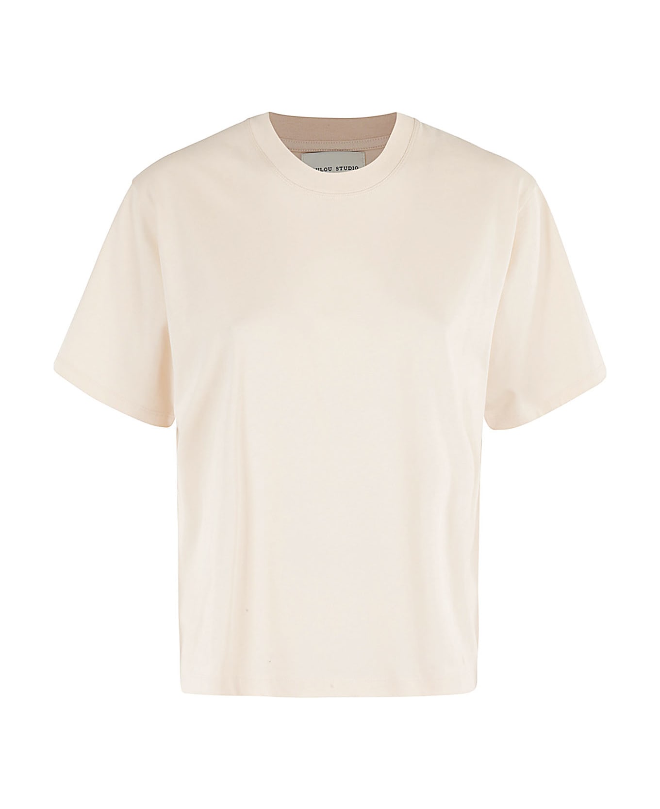 Loulou Studio Cotton Tshirt - Cream Rose Tシャツ