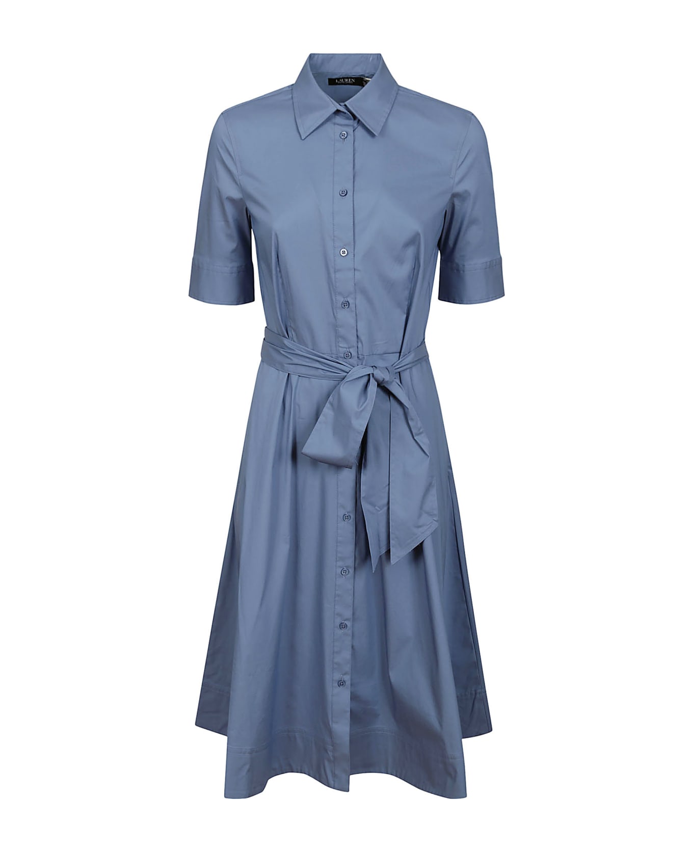 Ralph Lauren Finnbarr Short Sleeve Casual Dress - Pale Azure
