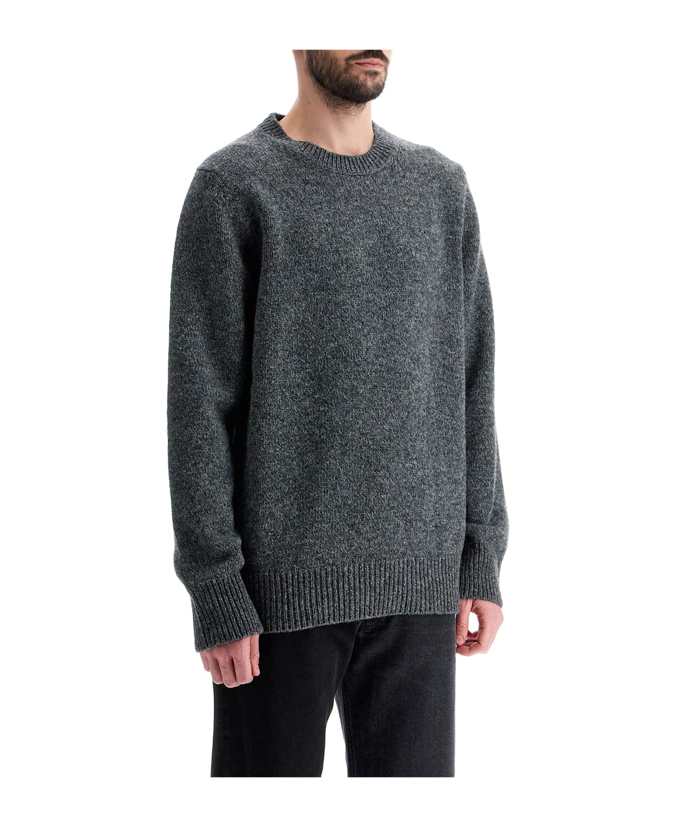 Maison Margiela Shetland Wool Pullover - DARK GREY (Grey)