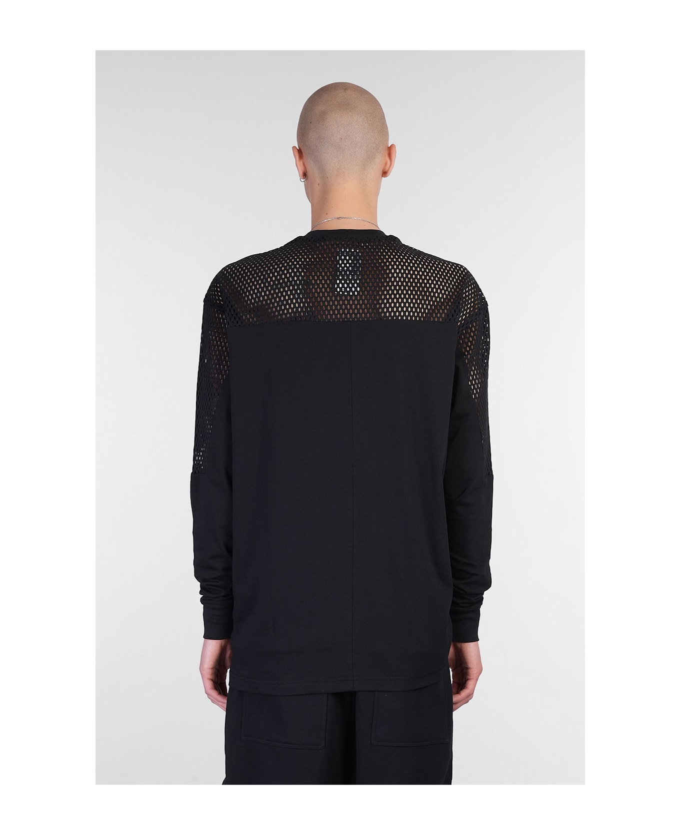 Rick Owens x Champion Girdered T T-shirt In Black Cotton - black