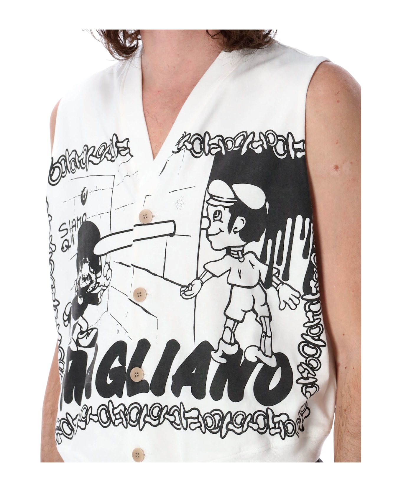 Magliano Printed Vest - White