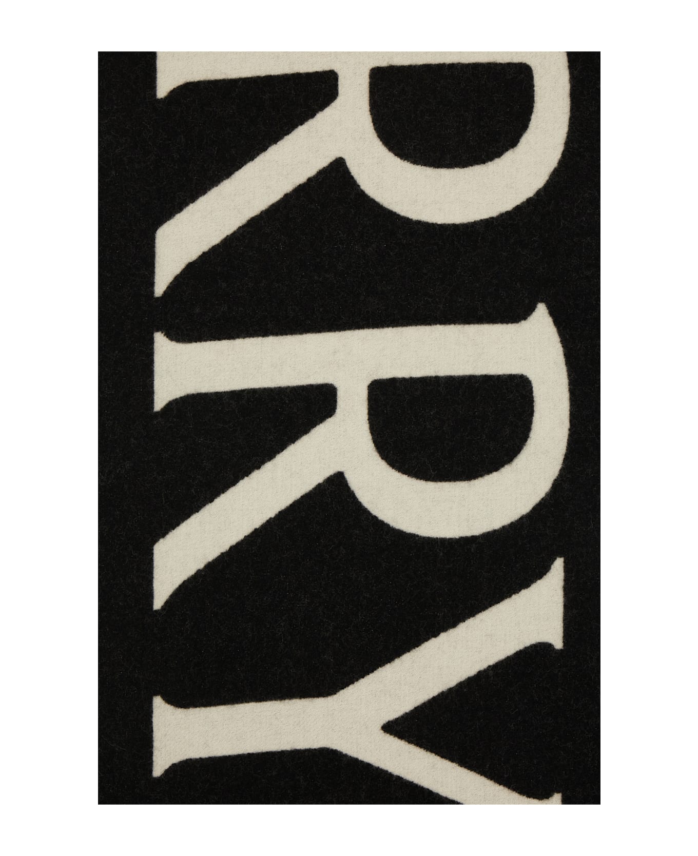 Burberry Embroidered Wool Scarf - BLACK CALICO