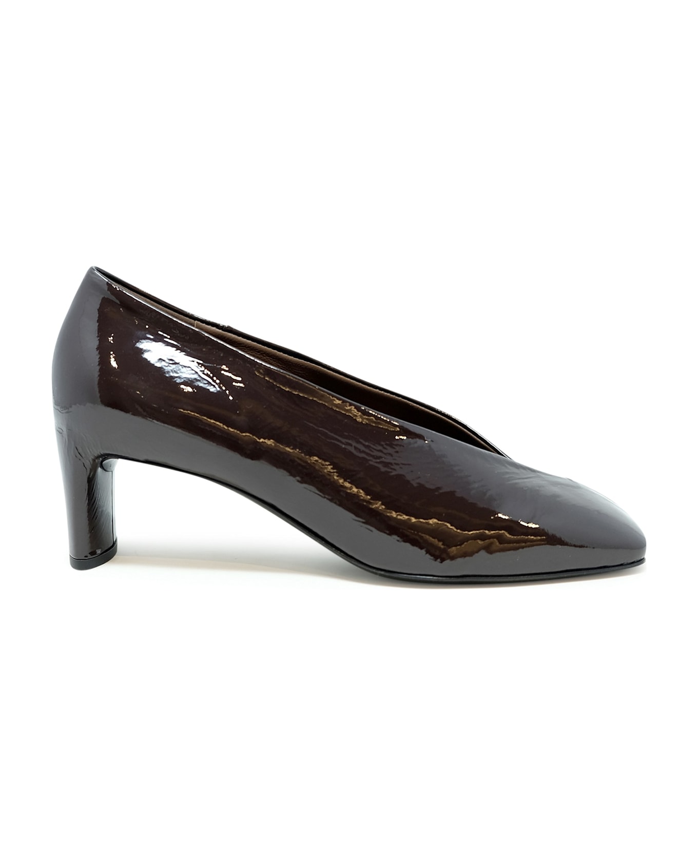 Del Carlo Roberto Del Carlo Patent Leather Pumps - BROWN