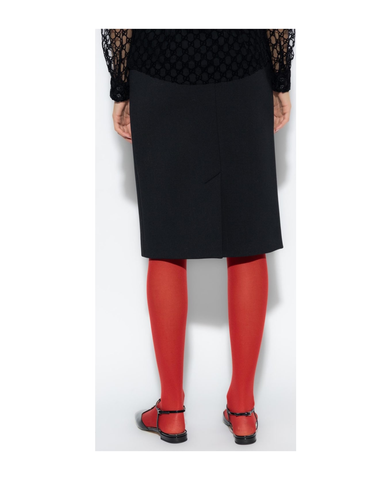 Gucci Skirt With Horsebit Hardware - Black スカート