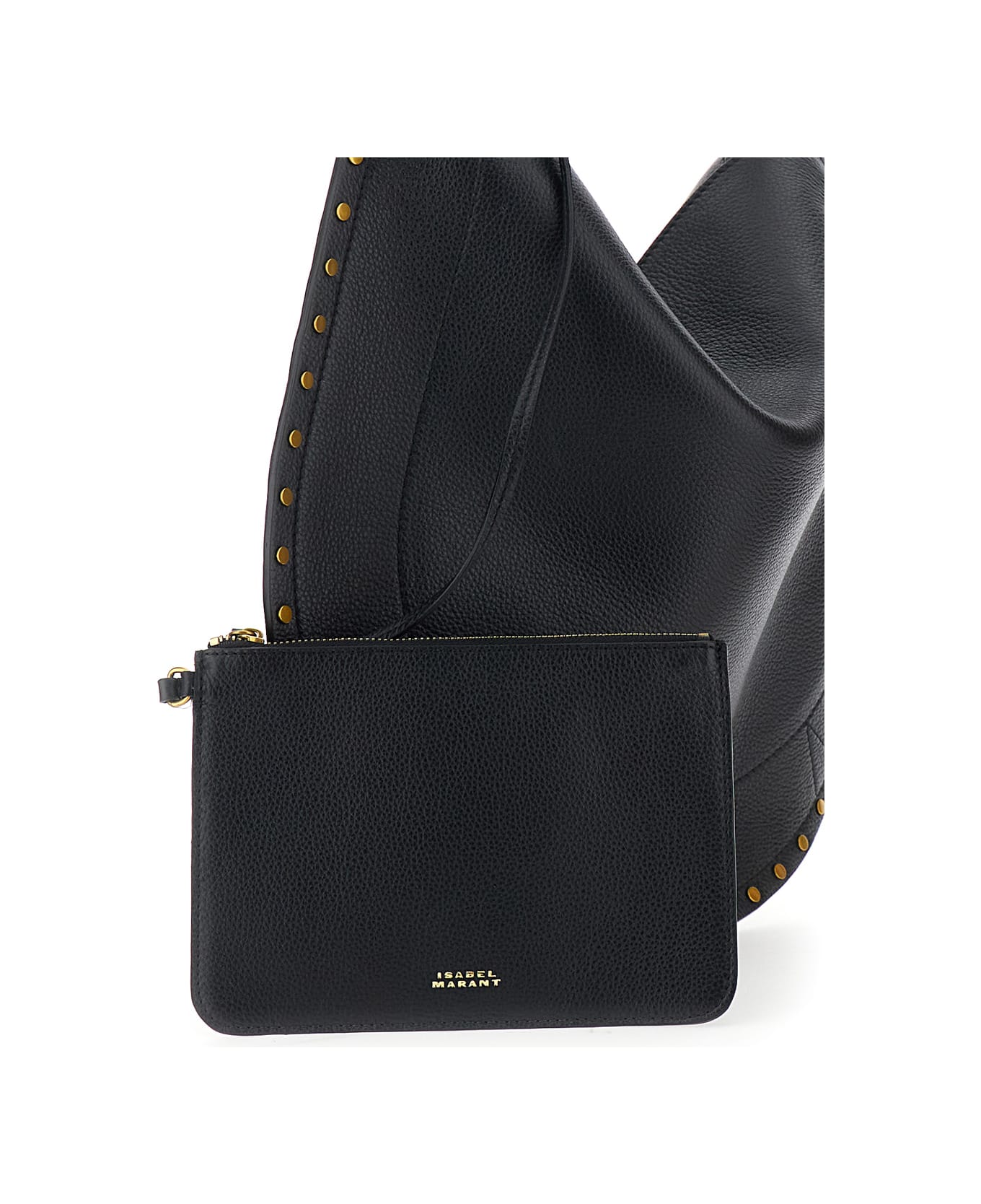Isabel Marant Oskan Hobo Soft-gb - Black