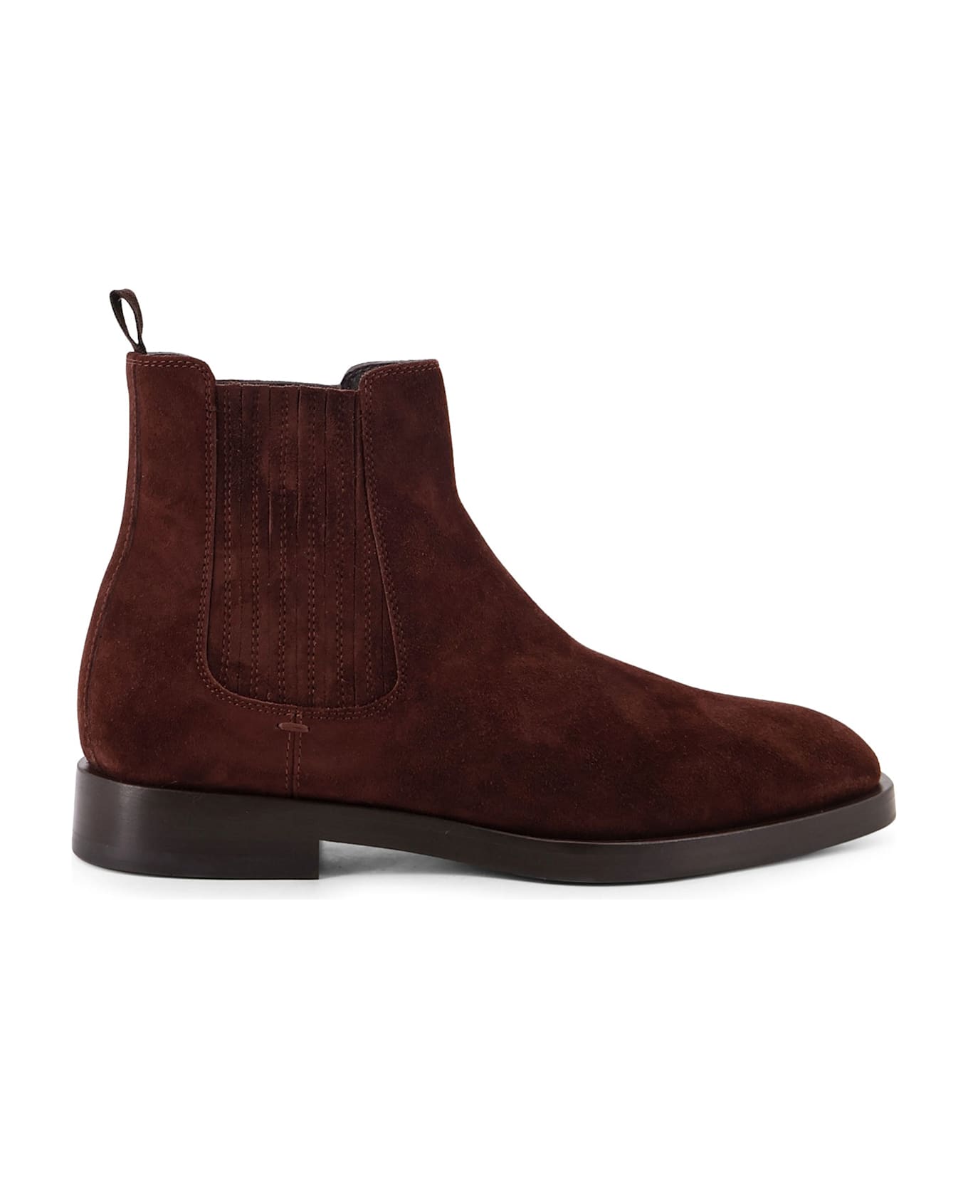 Brunello Cucinelli Chelsea Boot Suede Ankle Boots - Brown