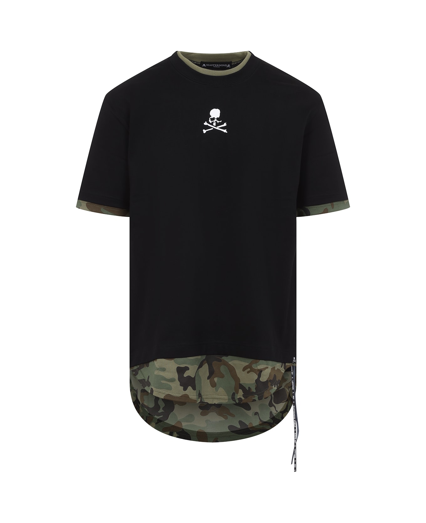 MASTERMIND WORLD Layered Tee - Black Woodland