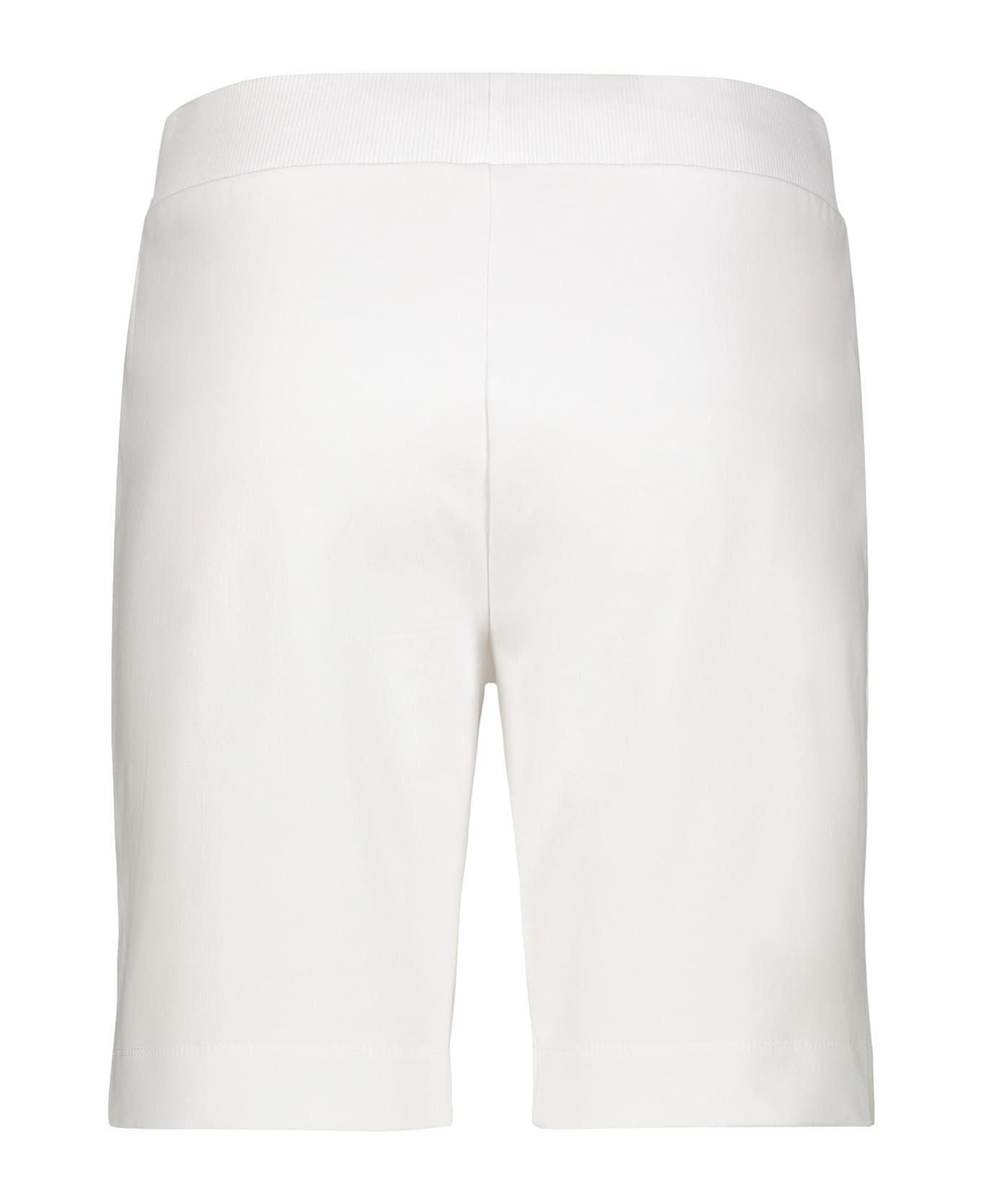 Moschino Logo Print Sweatshorts - White