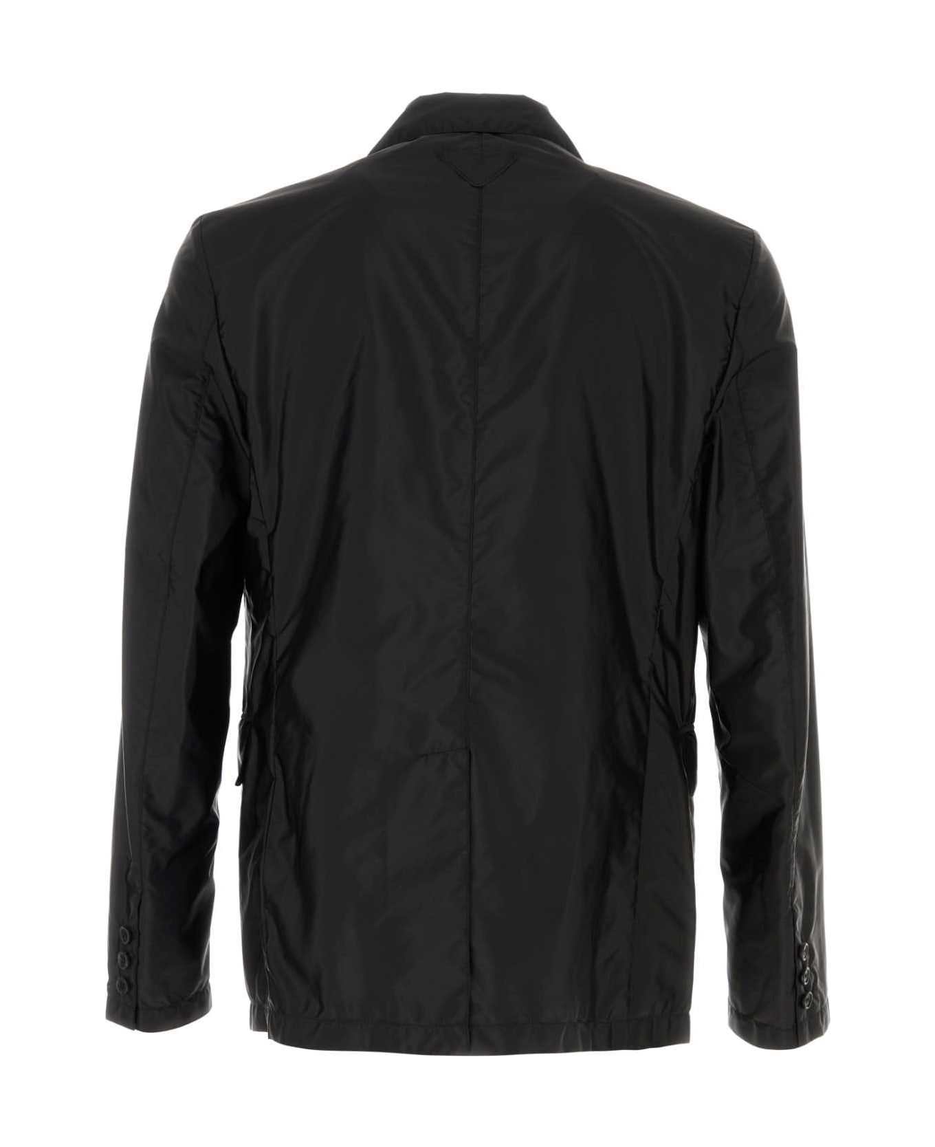 Prada Black Re-nylon Blazer - NERO