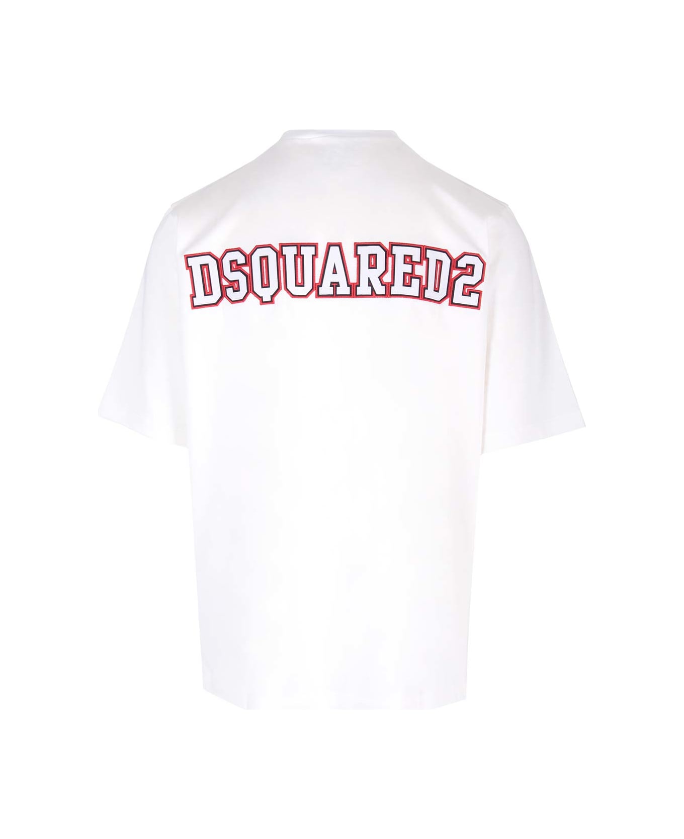 Dsquared2 T-shirt With Logo On The Back - White