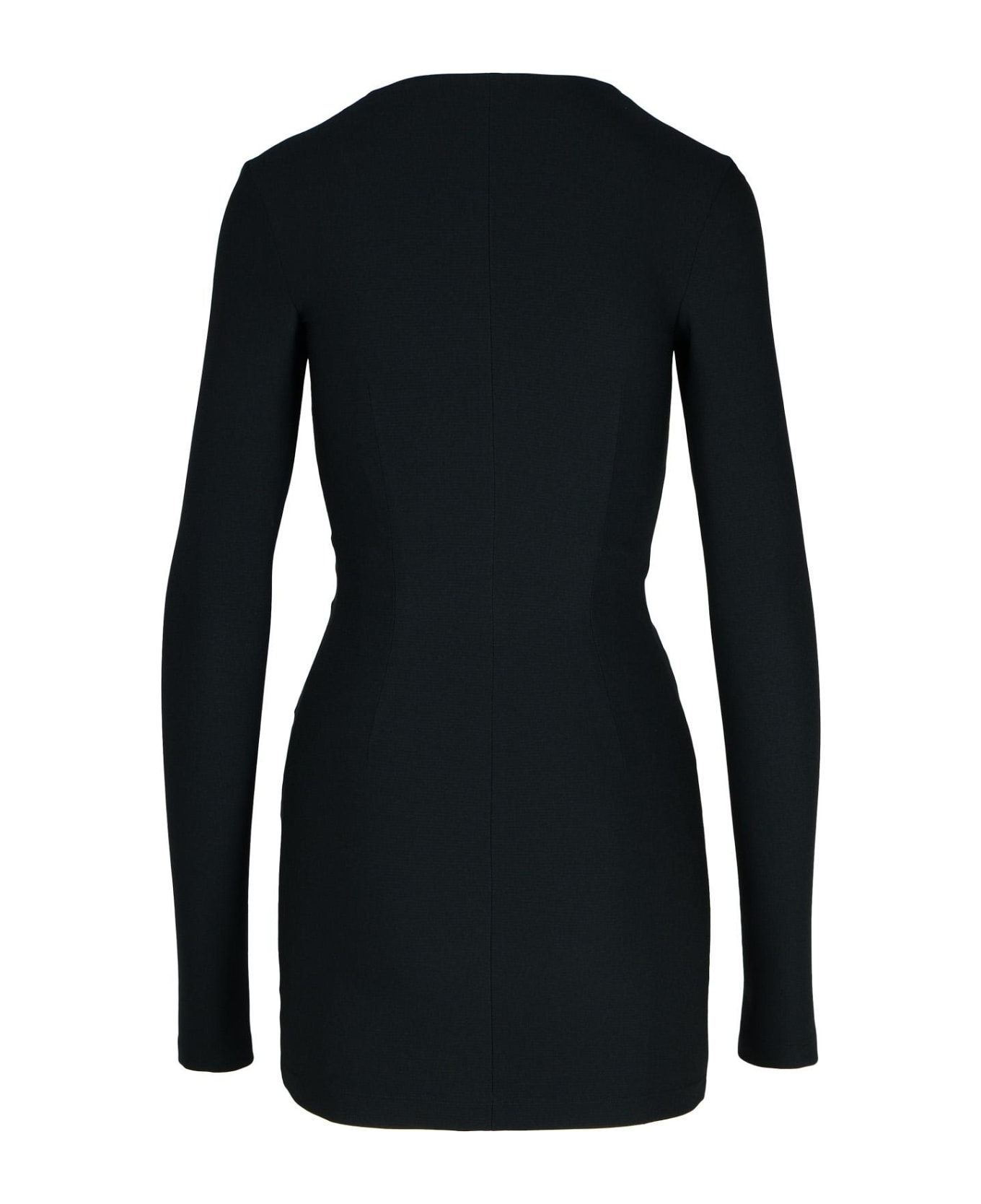 The Attico Black Polyester Blend Dress - BLACK