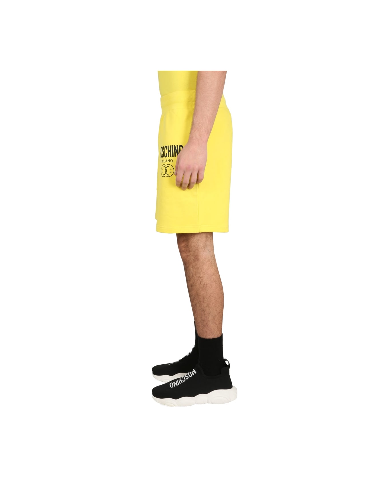 Moschino Bermuda With Logo - YELLOW