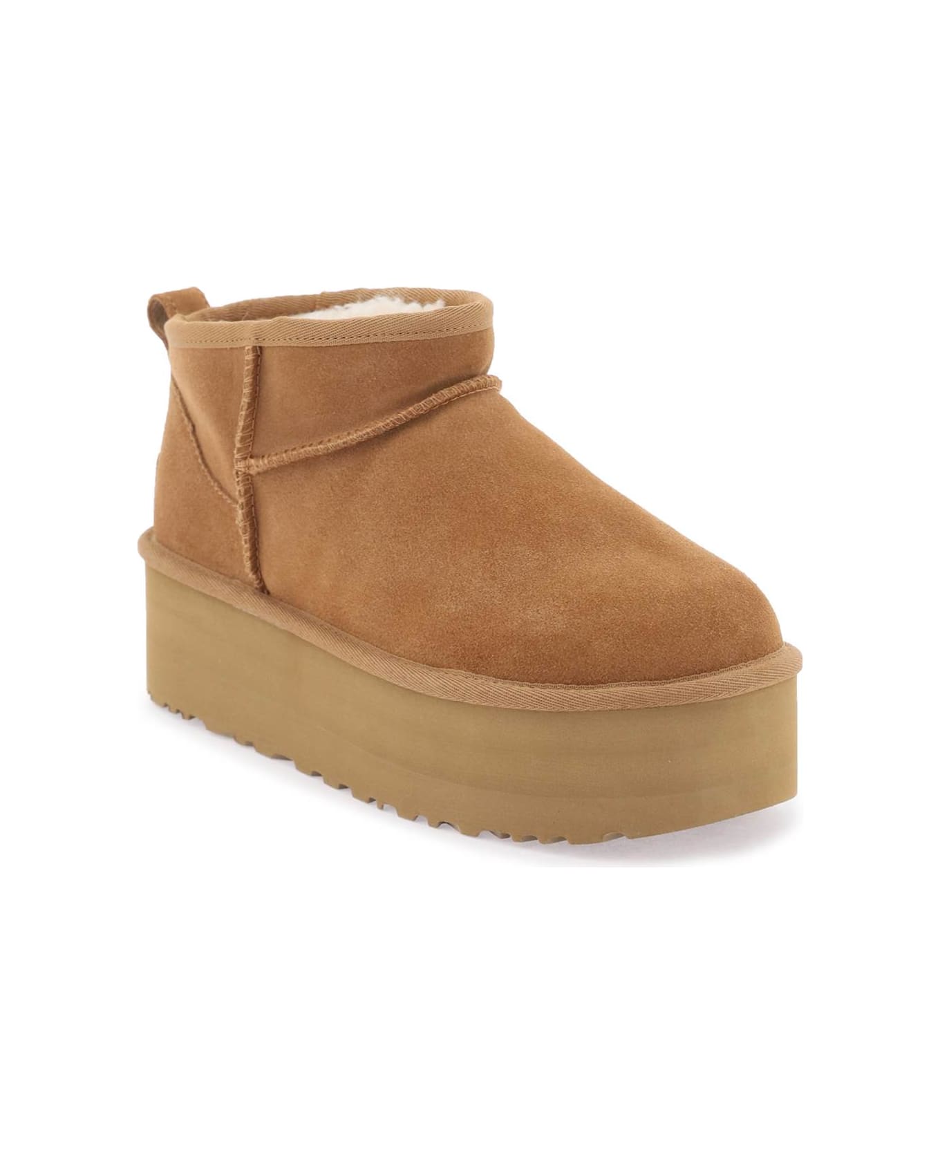UGG Classic Ultra Mini Platform Ankle Boots - Che Chestnut