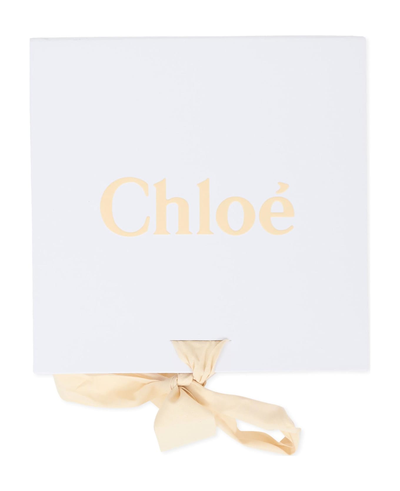 Chloé Ivory Birth Set For Baby Girl With Logo - Ivory