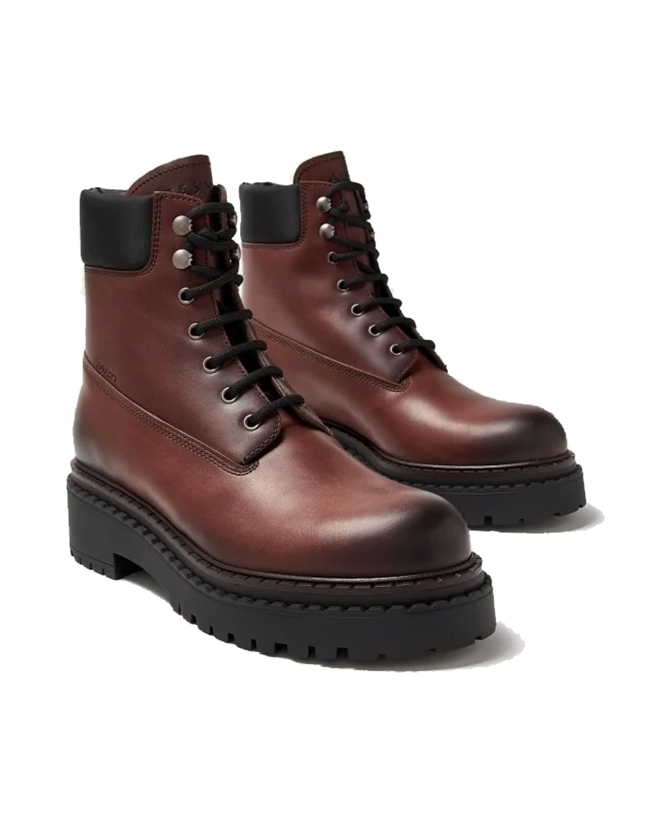 Prada Leather Boots - Brown
