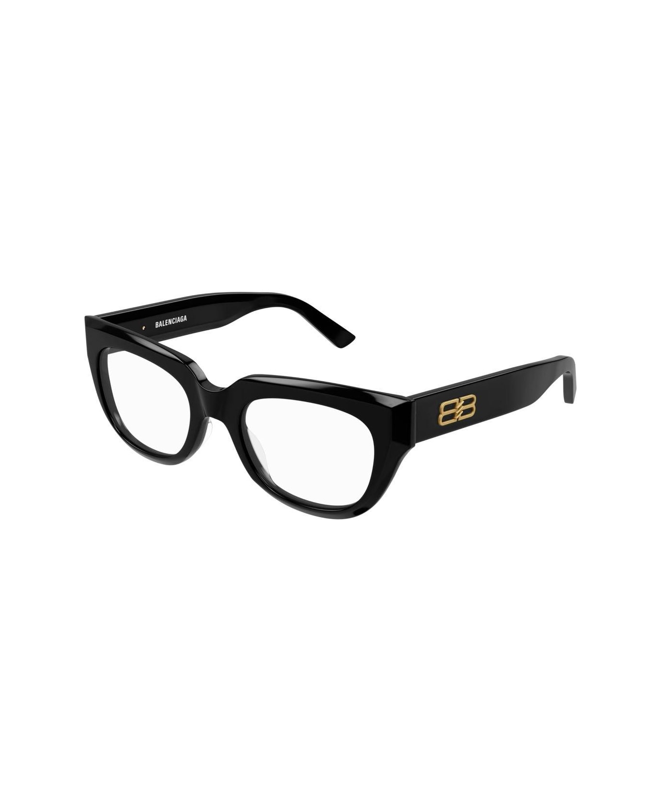 Balenciaga Eyewear Cat-eye Glasses - 001 black black transpare